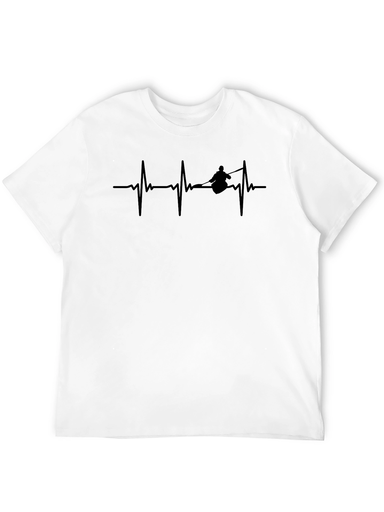 Kayaking Heartbeat T-Shirt - Passionate Paddler Tee