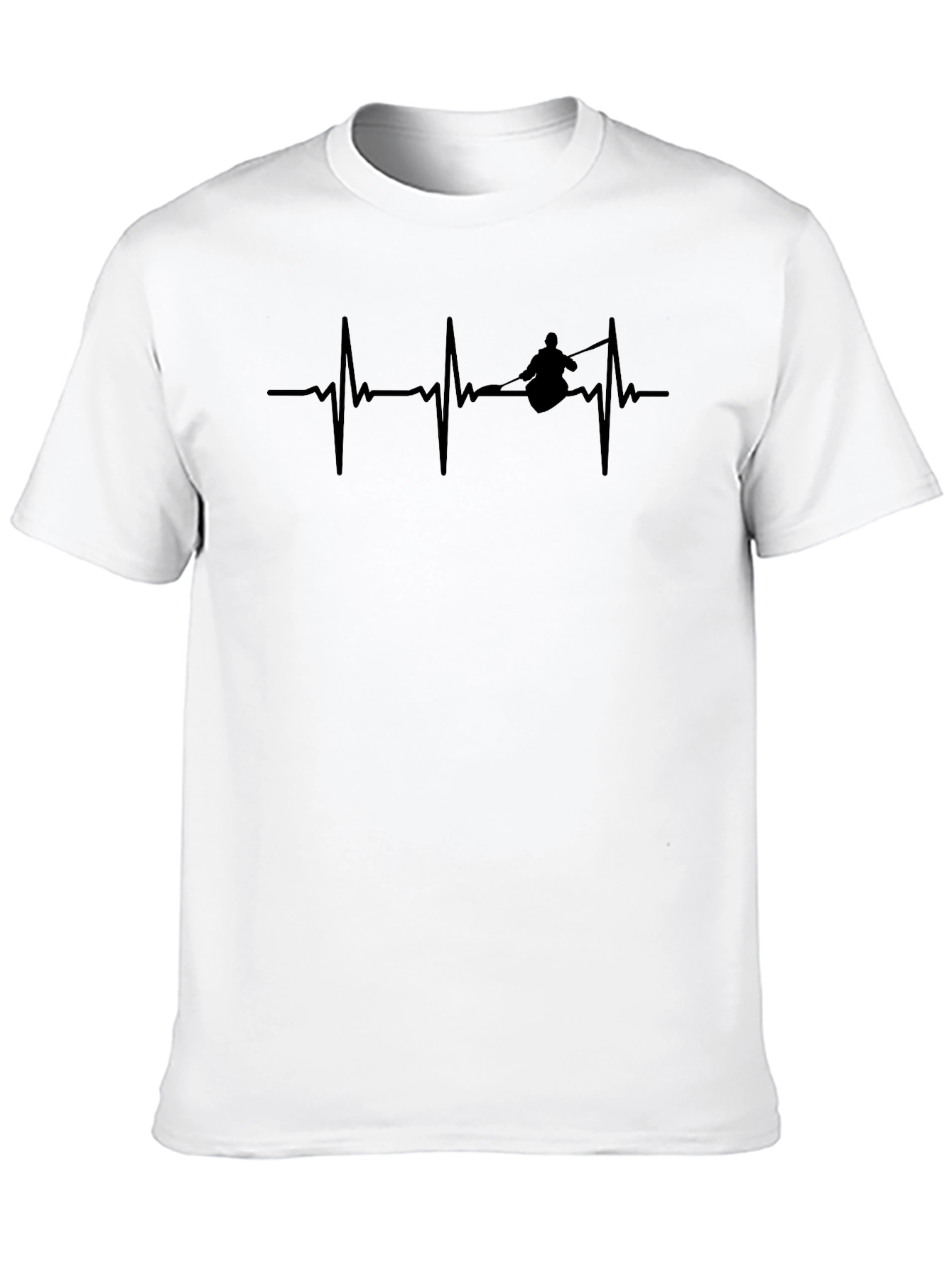 Kayaking Heartbeat T-Shirt - Passionate Paddler Tee