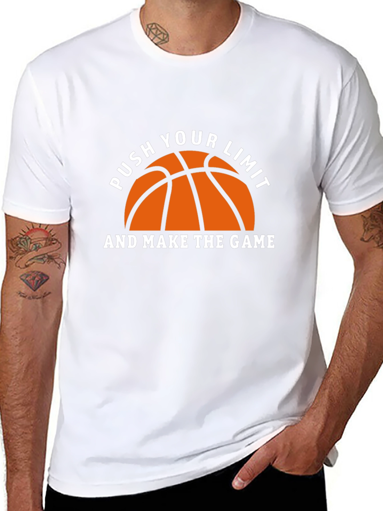 Basketball Graphic T-Shirt - Push Your Limit