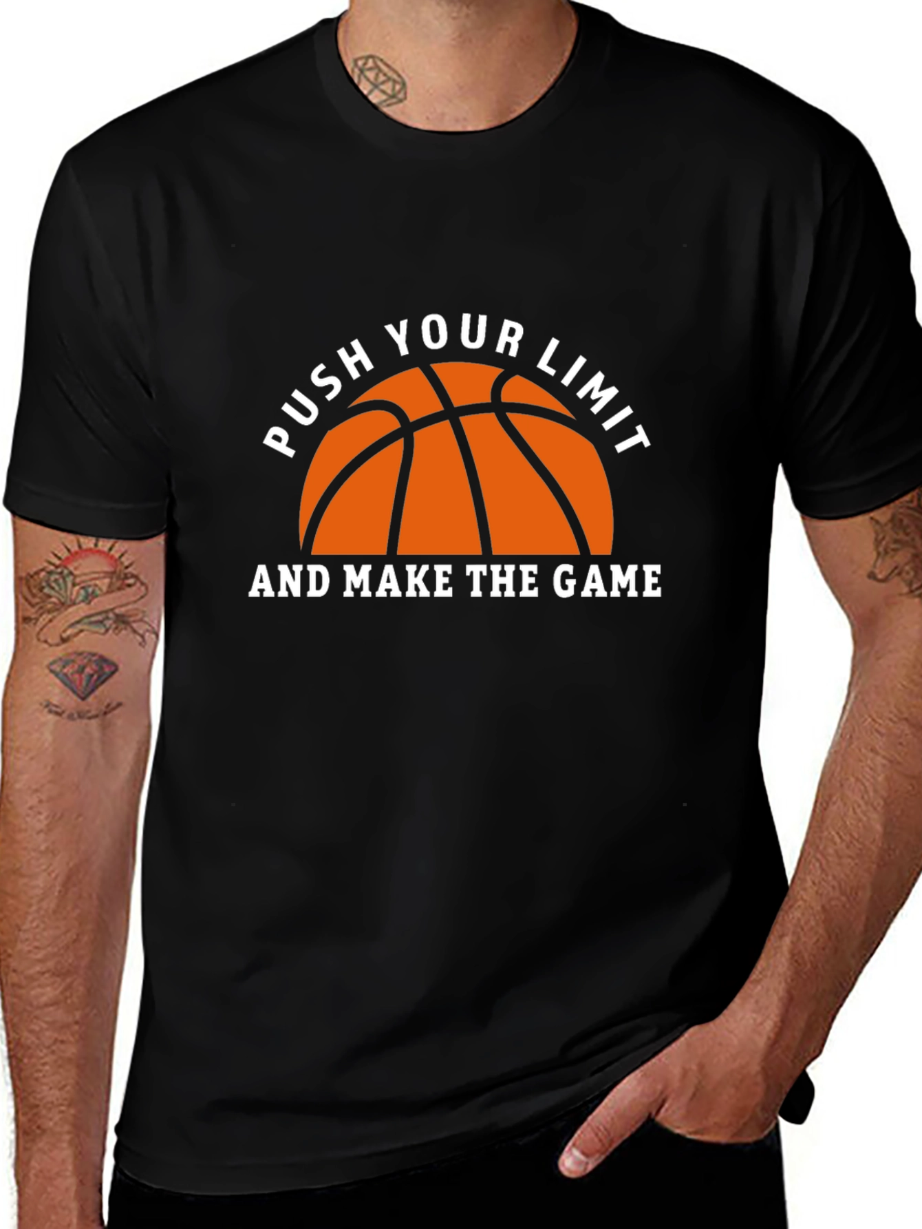 Basketball Graphic T-Shirt - Push Your Limit