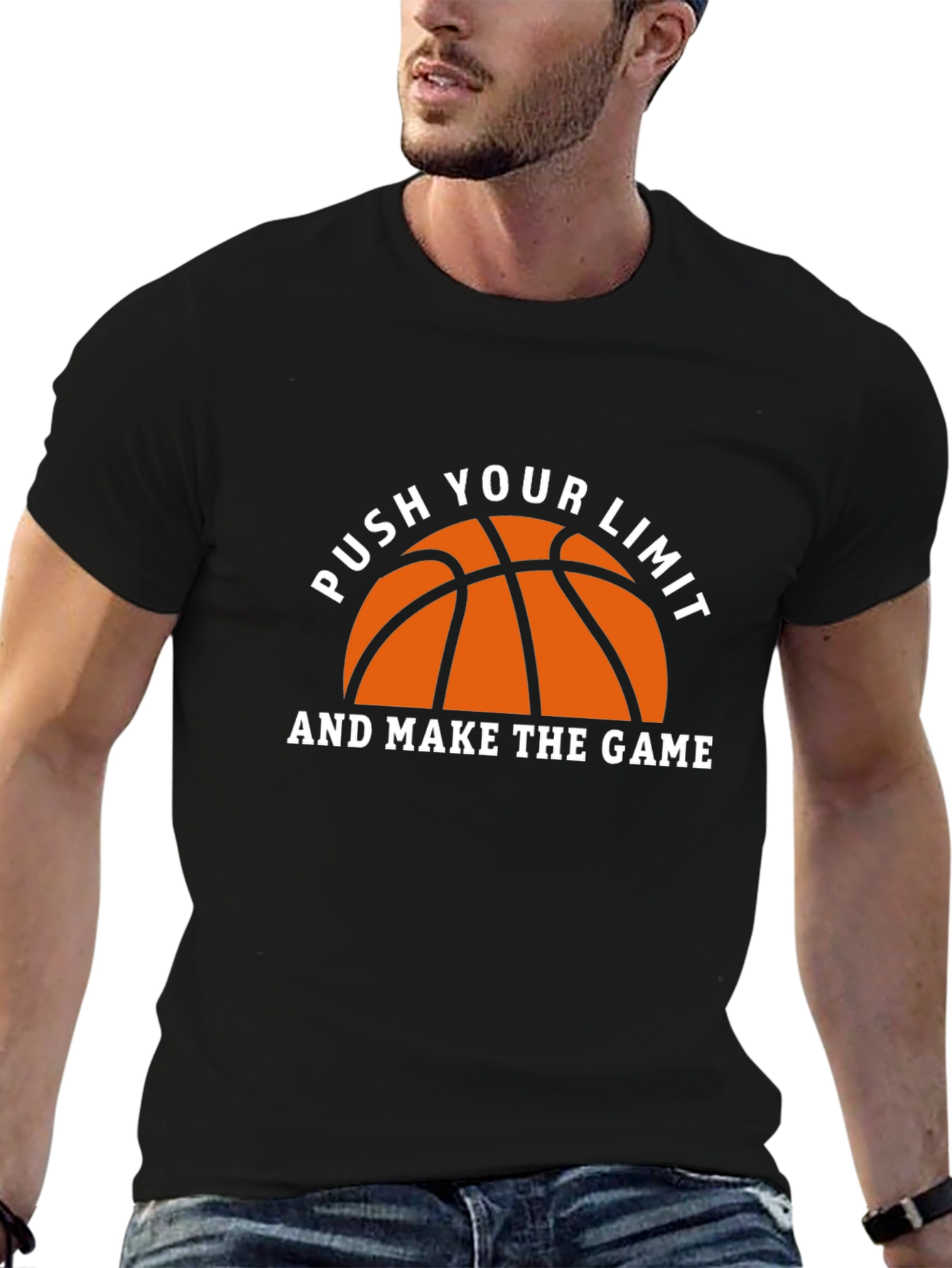 Basketball Graphic T-Shirt - Push Your Limit