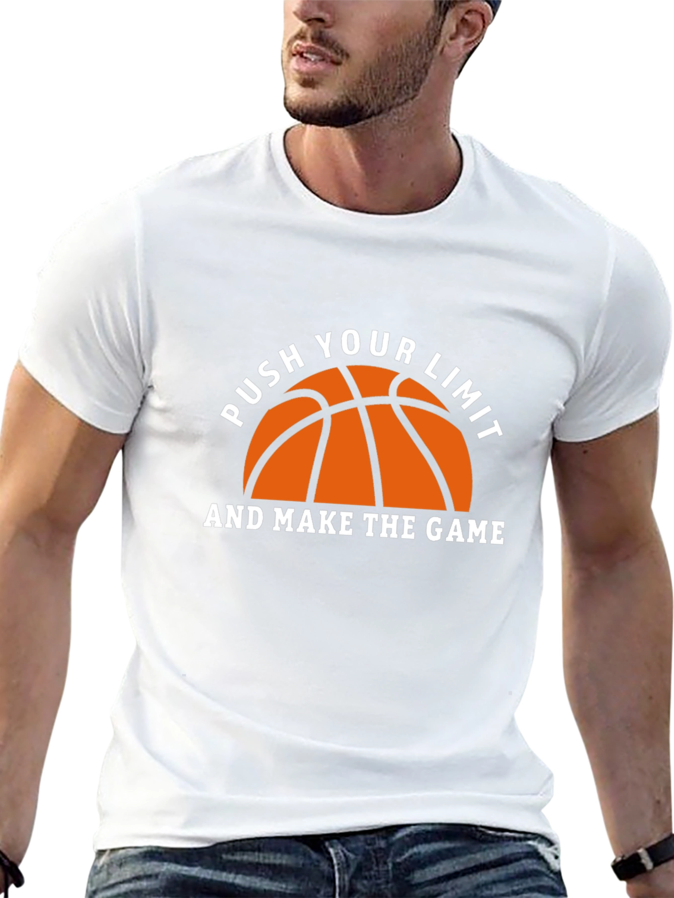 Basketball Graphic T-Shirt - Push Your Limit