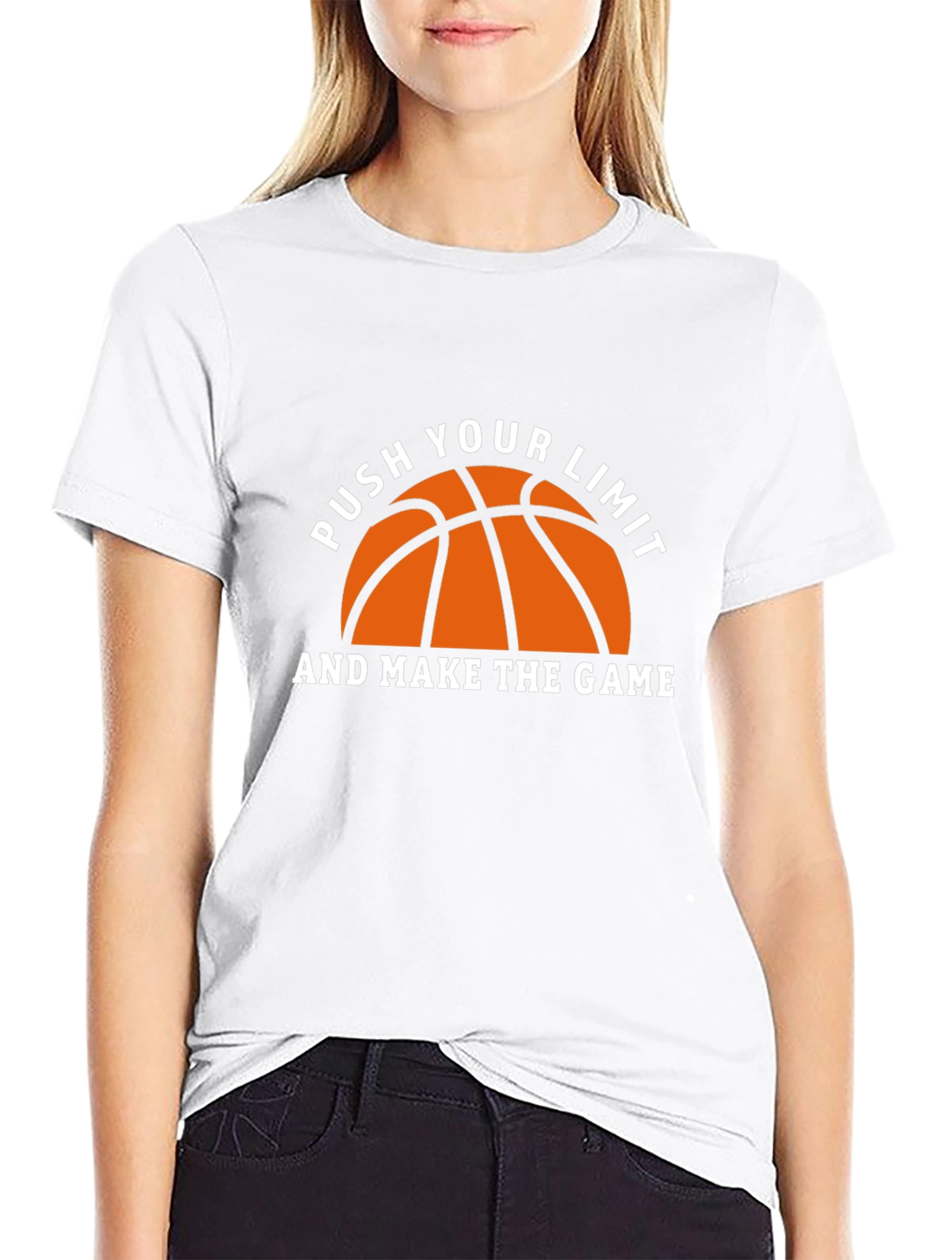 Basketball Graphic T-Shirt - Push Your Limit