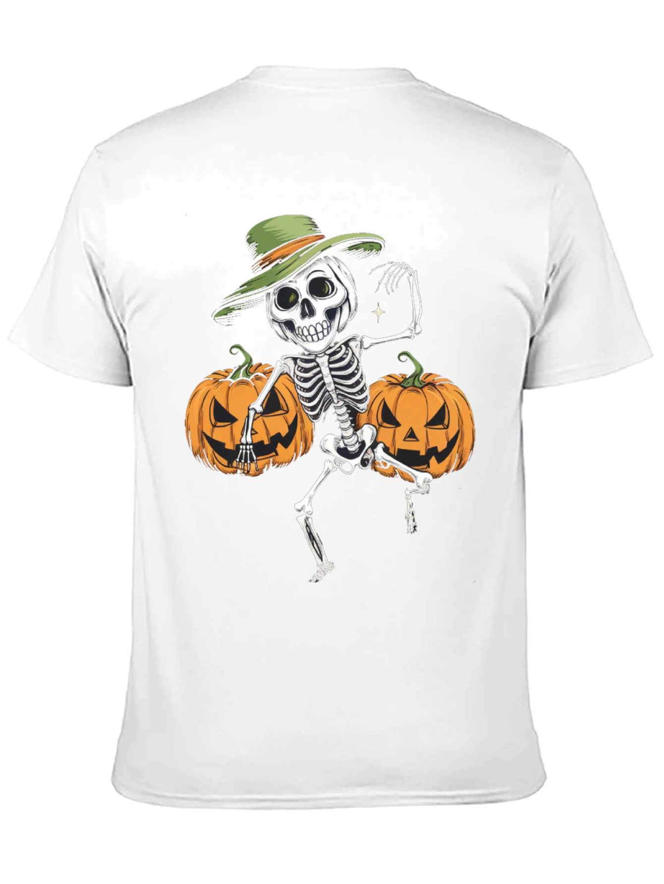 Halloween Skeleton Pumpkin T-Shirt