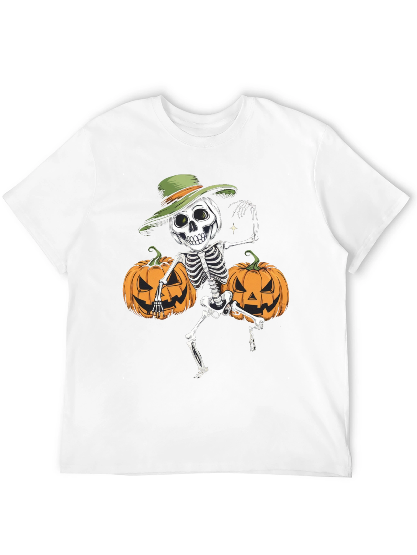 Halloween Skeleton Pumpkin T-Shirt