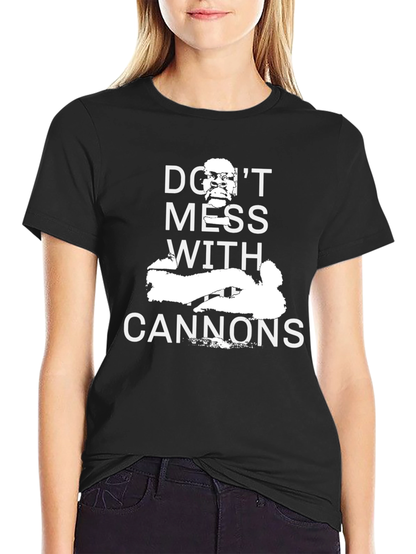 Dont Mess With Cannons Black T-Shirt