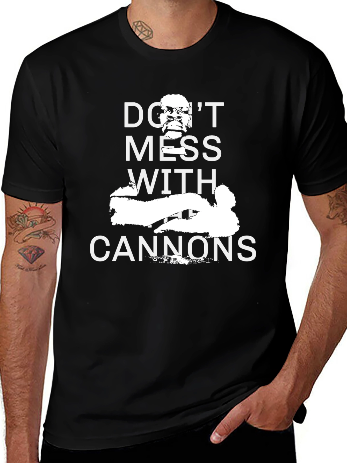 Dont Mess With Cannons Black T-Shirt