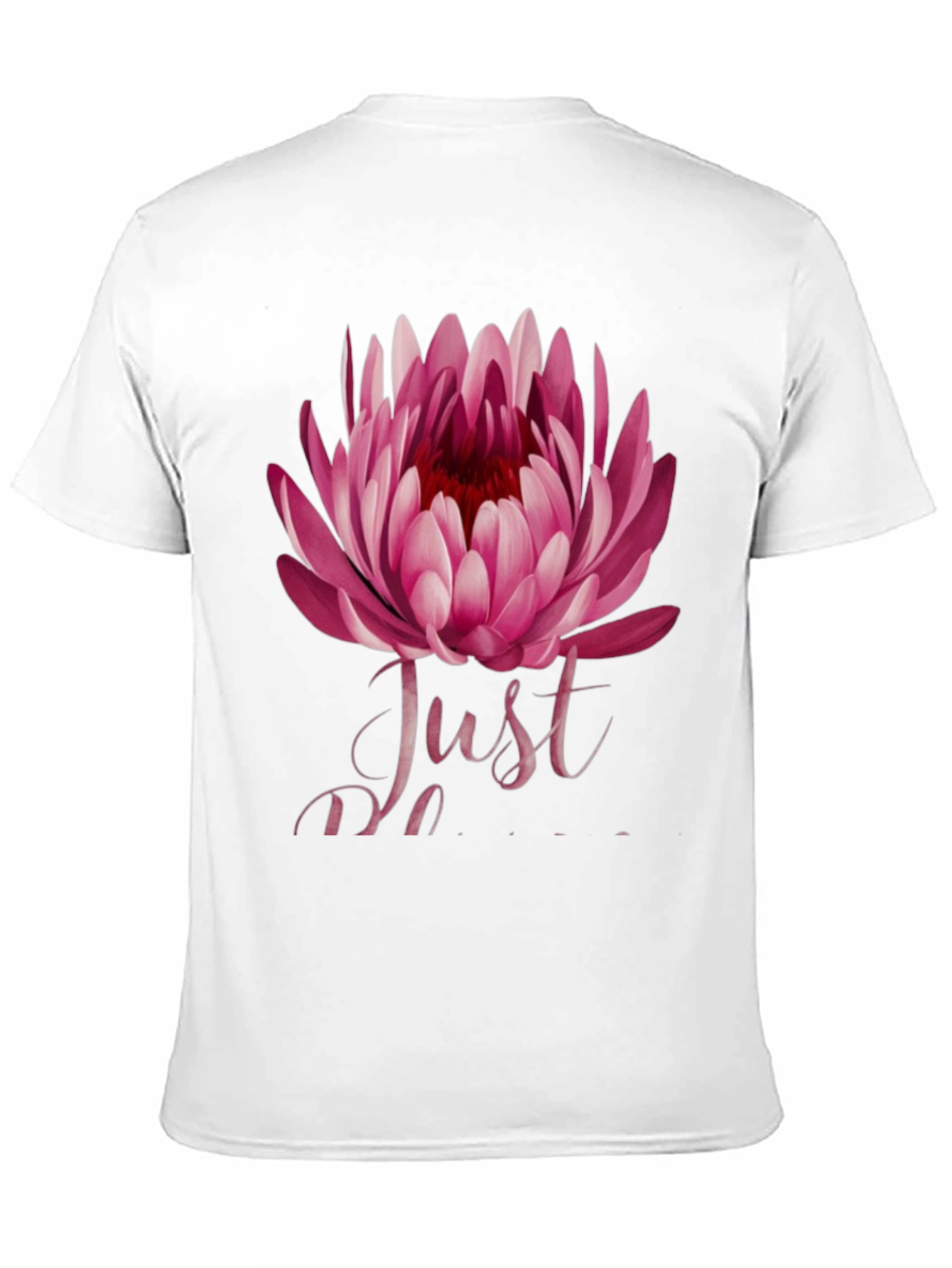 Floral Just Do It Mens Black T-Shirt