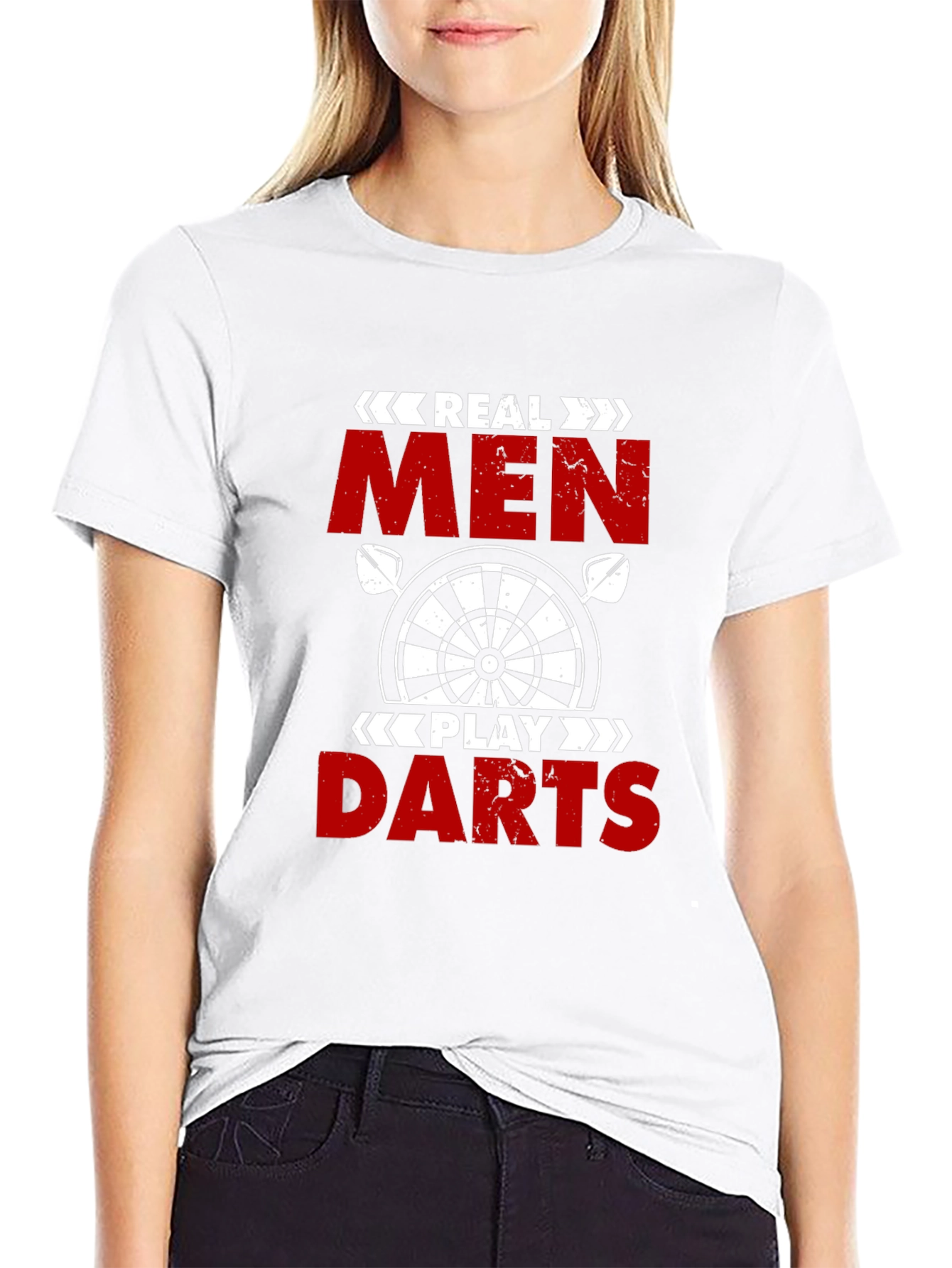 Real Men Play Darts Graphic T-Shirt