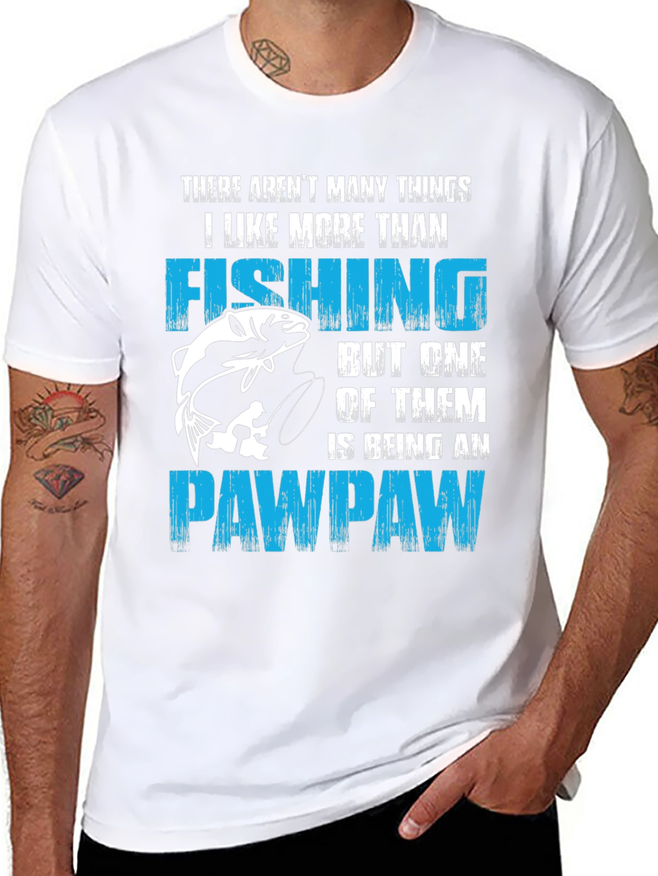 Fishing Pawpaw T-Shirt - Gift for Grandpas