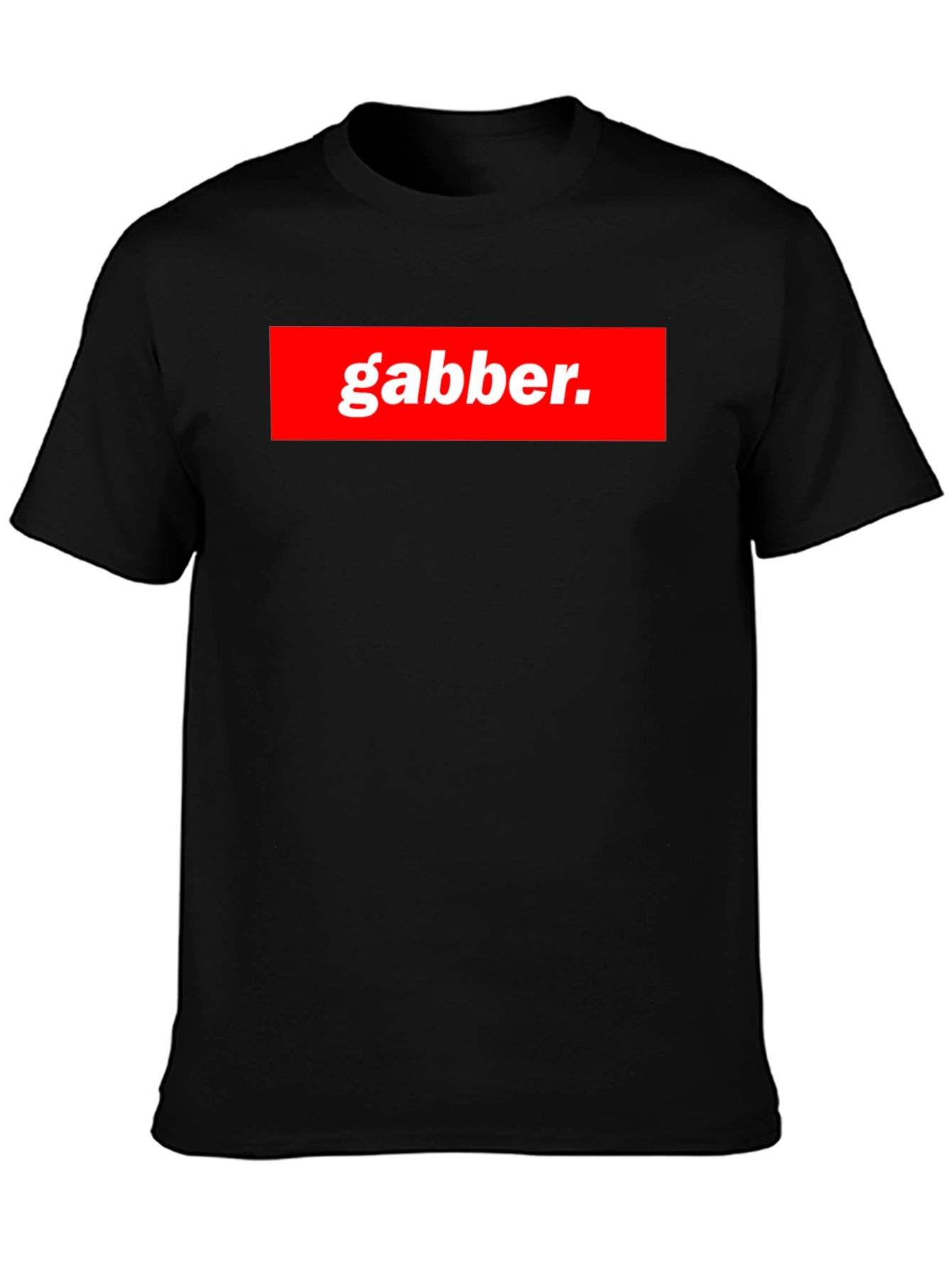 Gabber T-Shirt - Bold Red & White Statement Tee