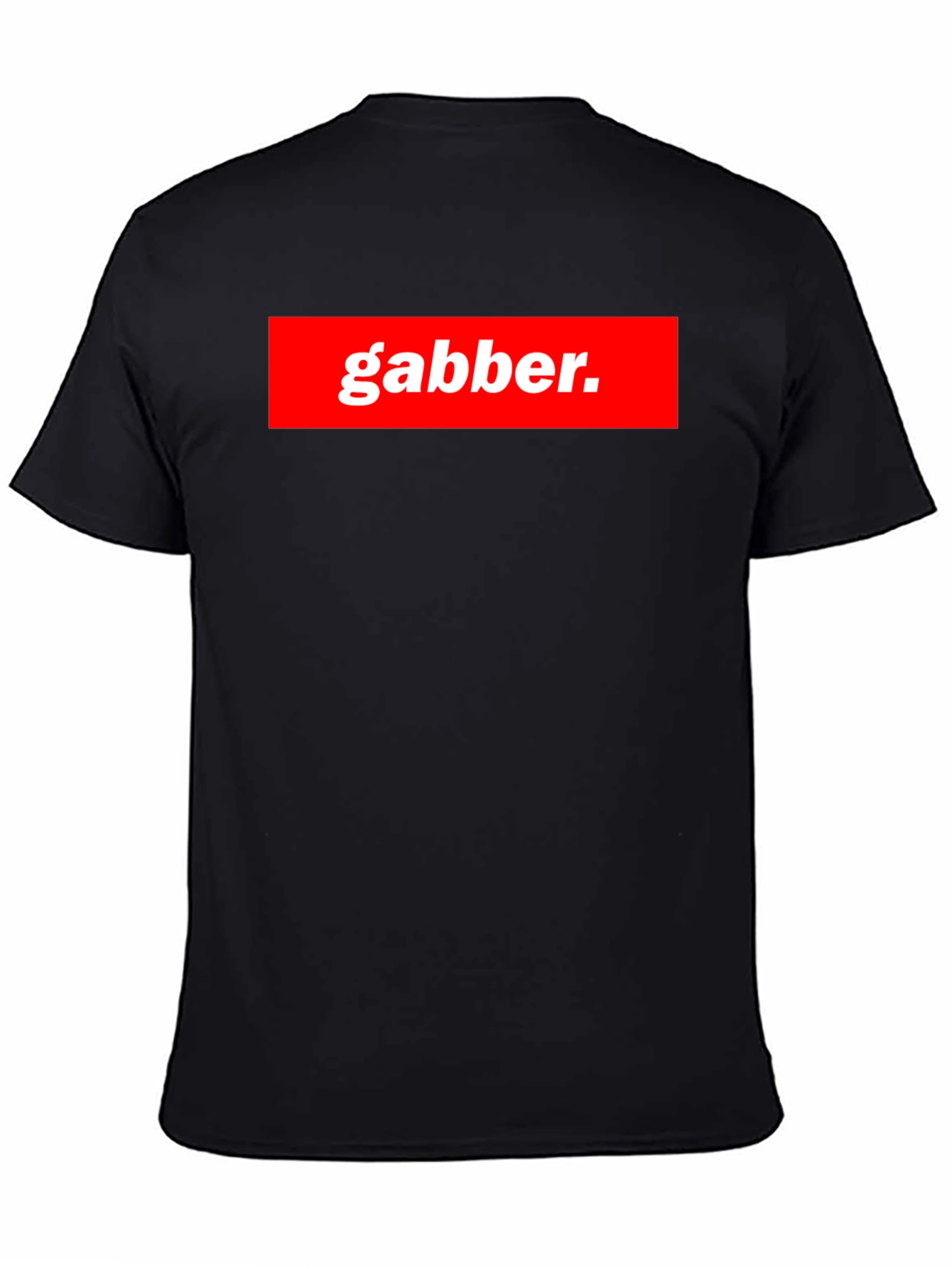 Gabber T-Shirt - Bold Red & White Statement Tee