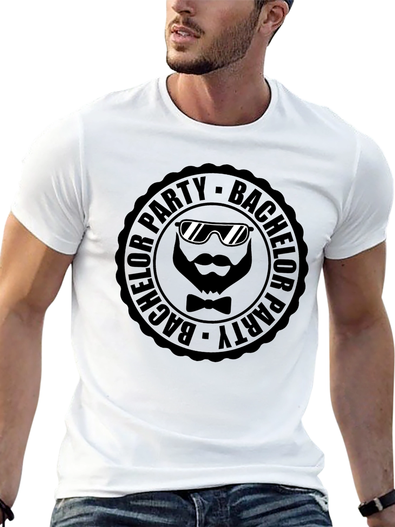 Bachelor Party Graphic Tee - Cool Groom Design