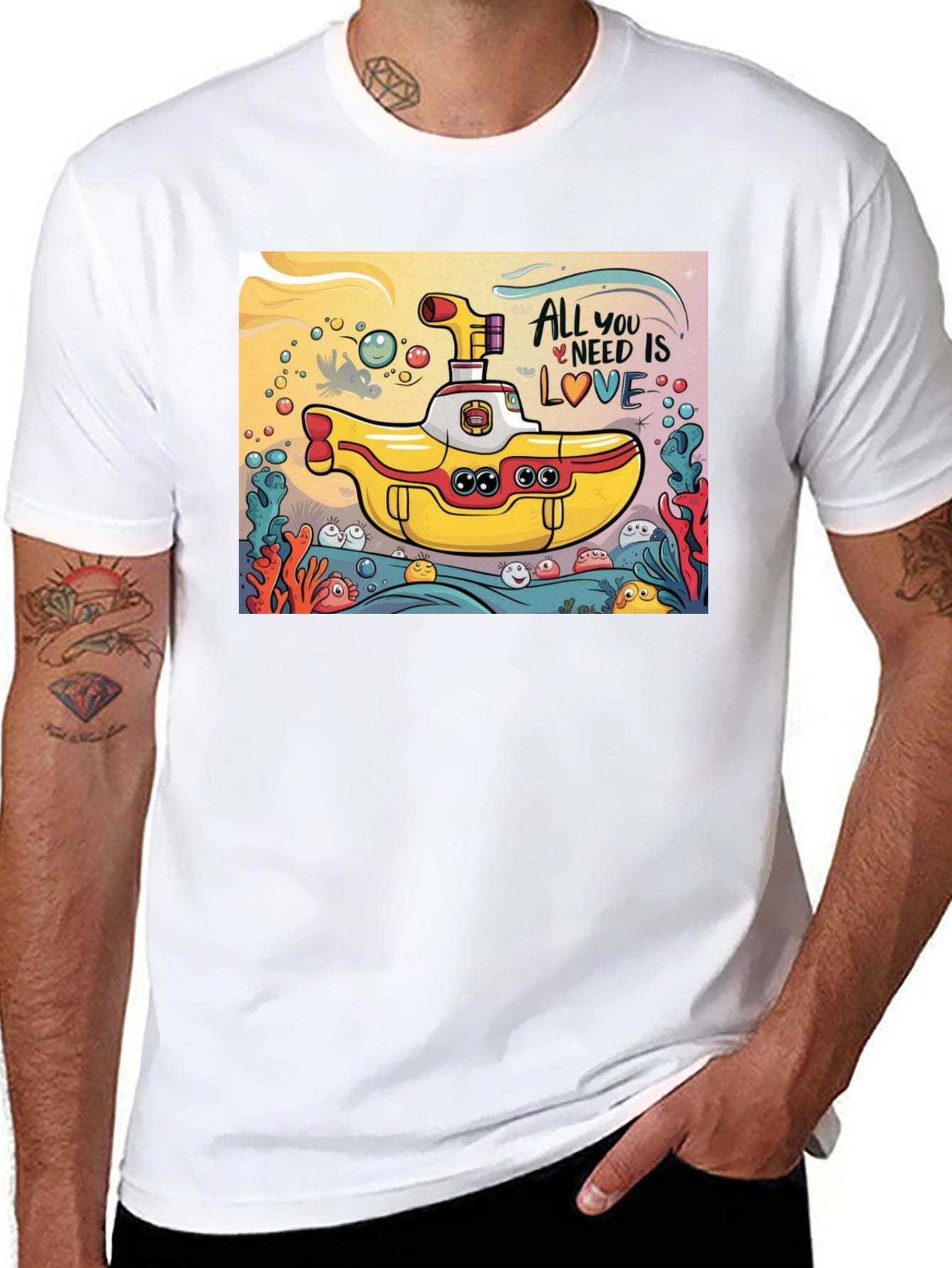 All You Need Is Love Yellow Submarine T-Shirt