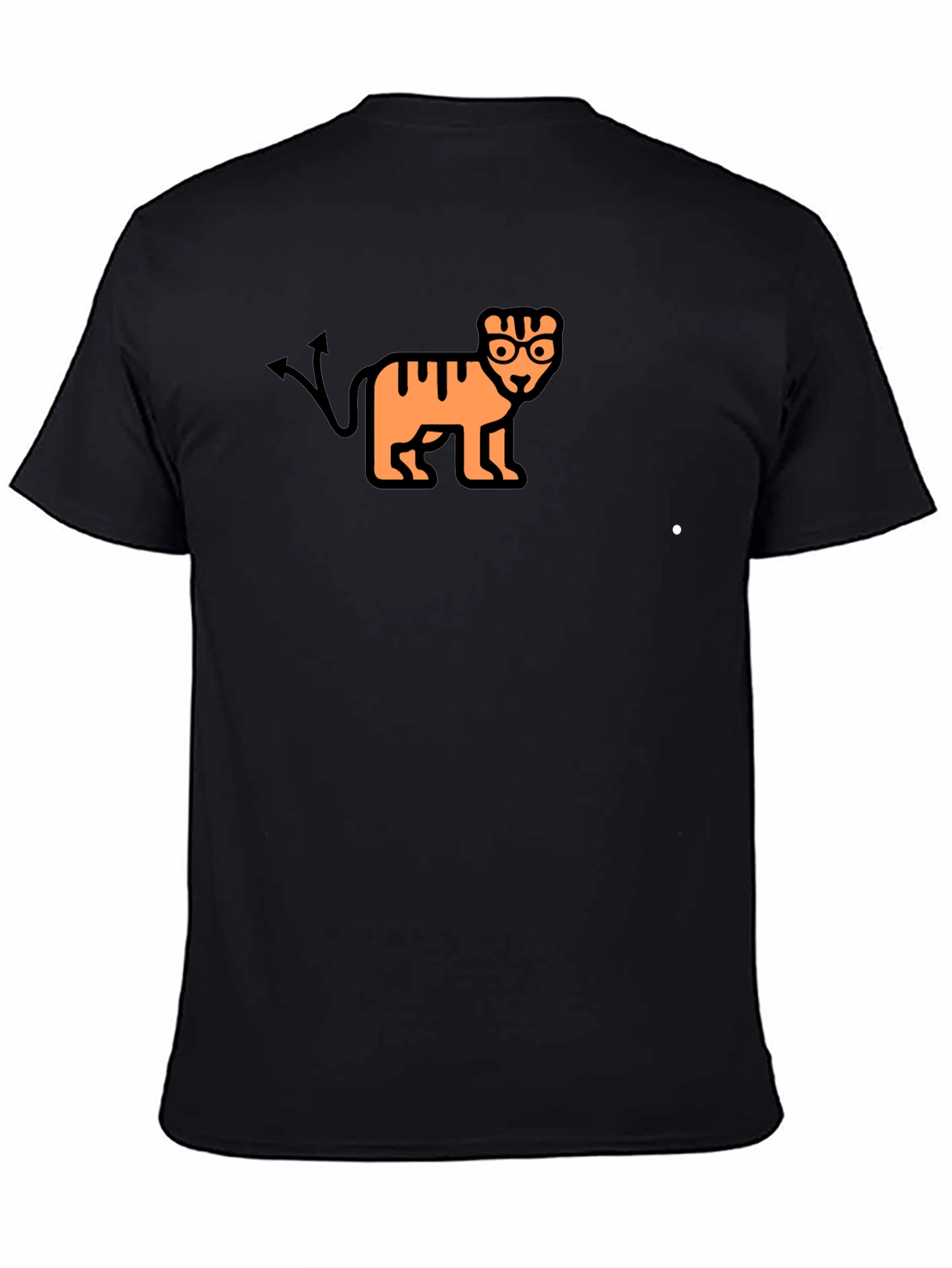 Devil Tiger Graphic Tee - Black T-Shirt
