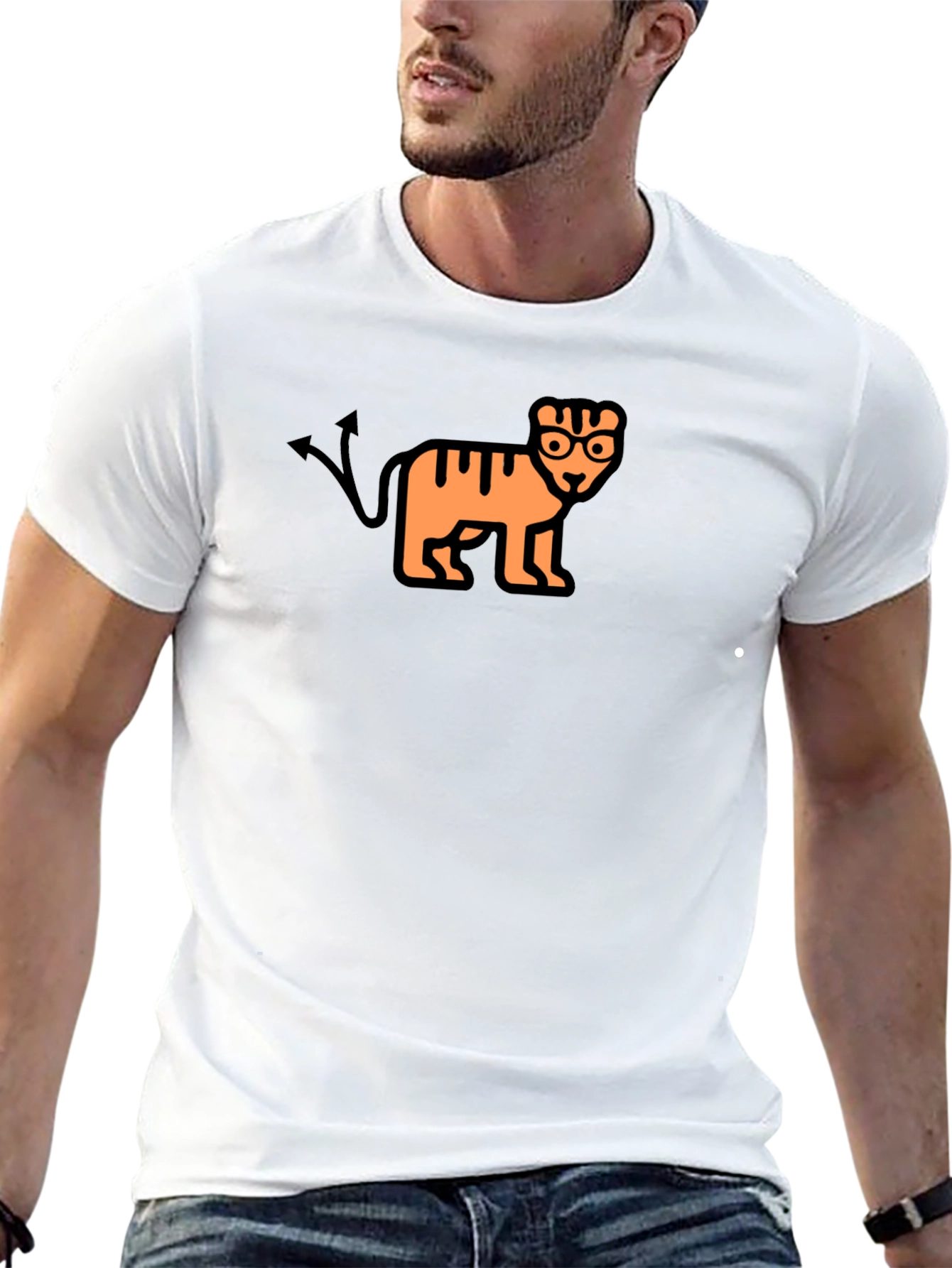 Devil Tiger Graphic Tee - Black T-Shirt