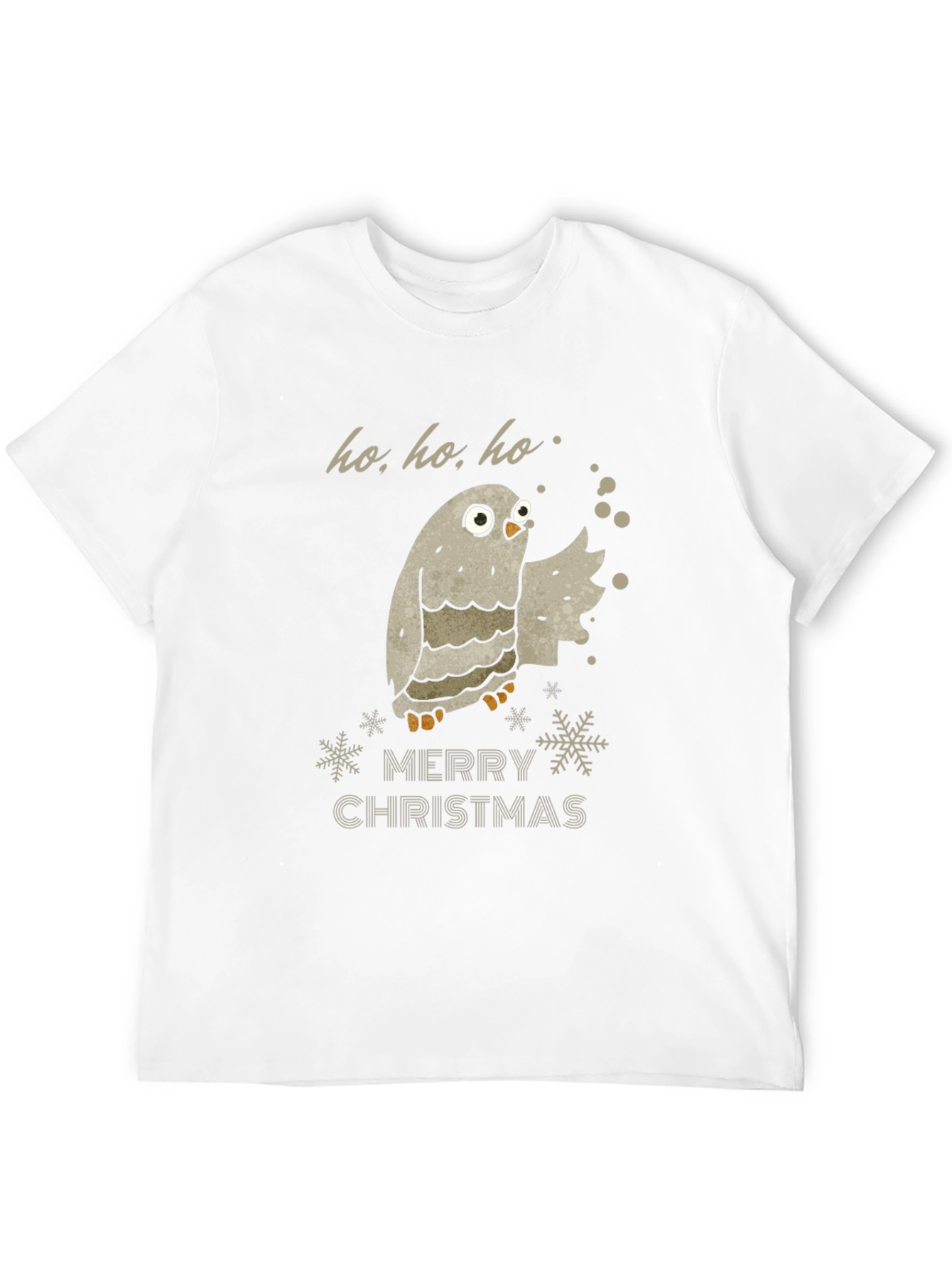 Merry Christmas Owl Graphic T-Shirt