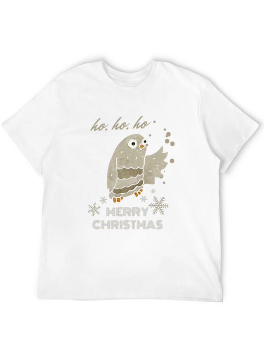 Merry Christmas Owl Graphic T-Shirt