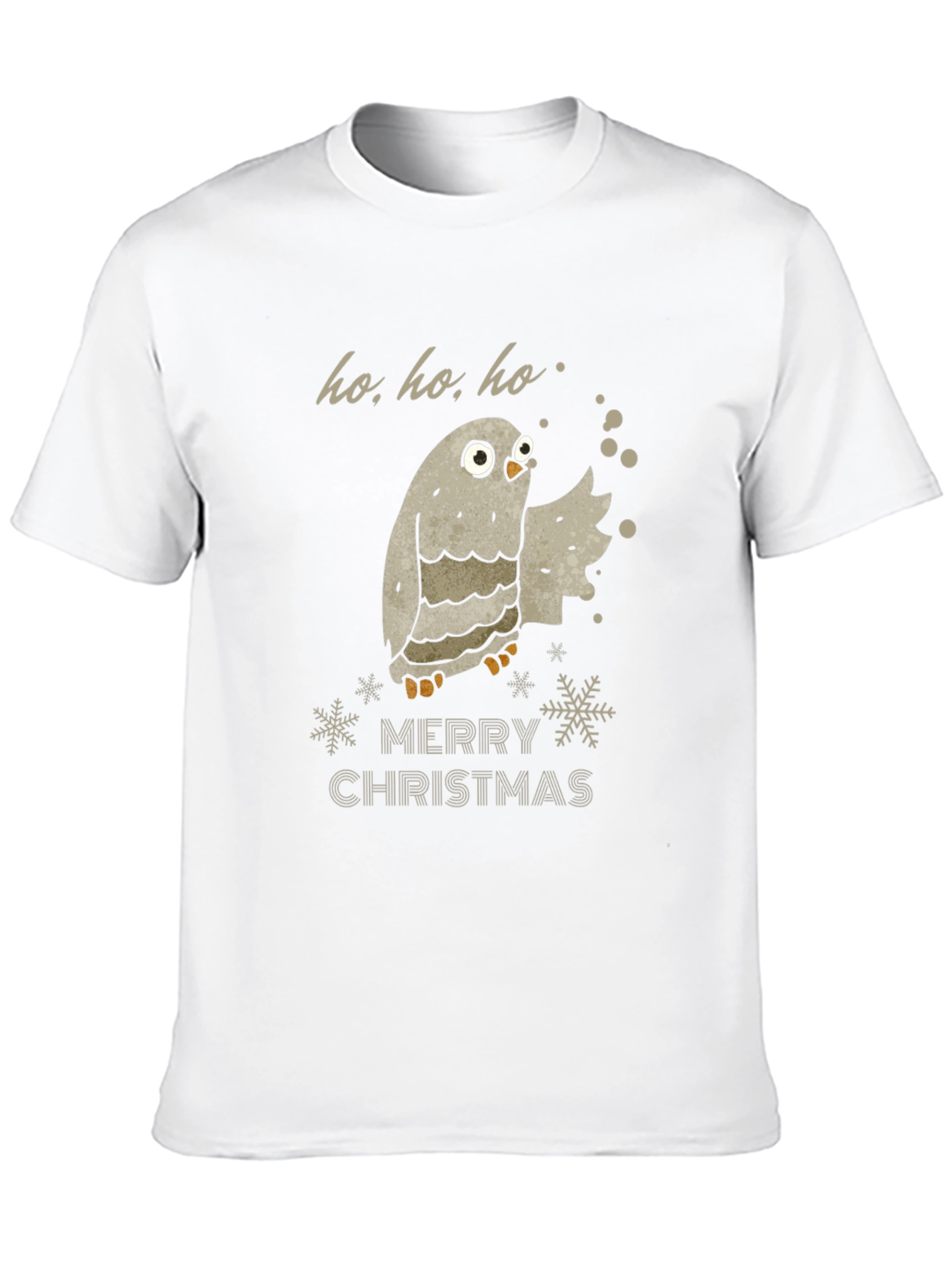 Merry Christmas Owl Graphic T-Shirt