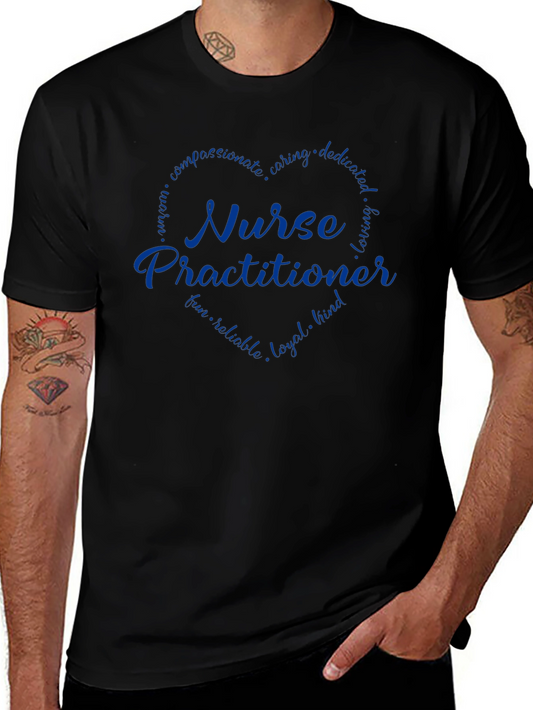 Nurse Practitioner Heart T-Shirt - Caring Professional Apparel