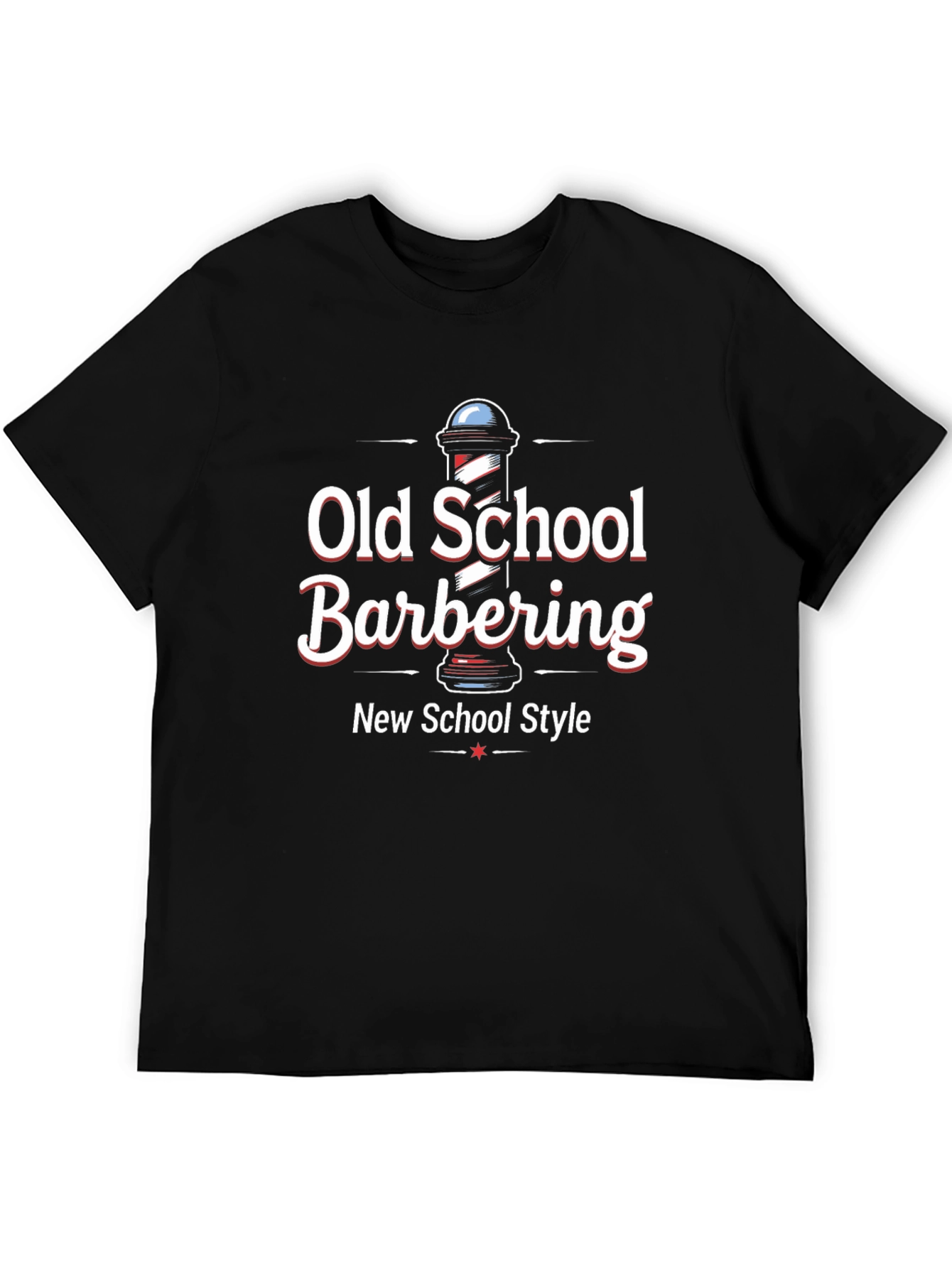 Old School Barbering T-Shirt - New School Style