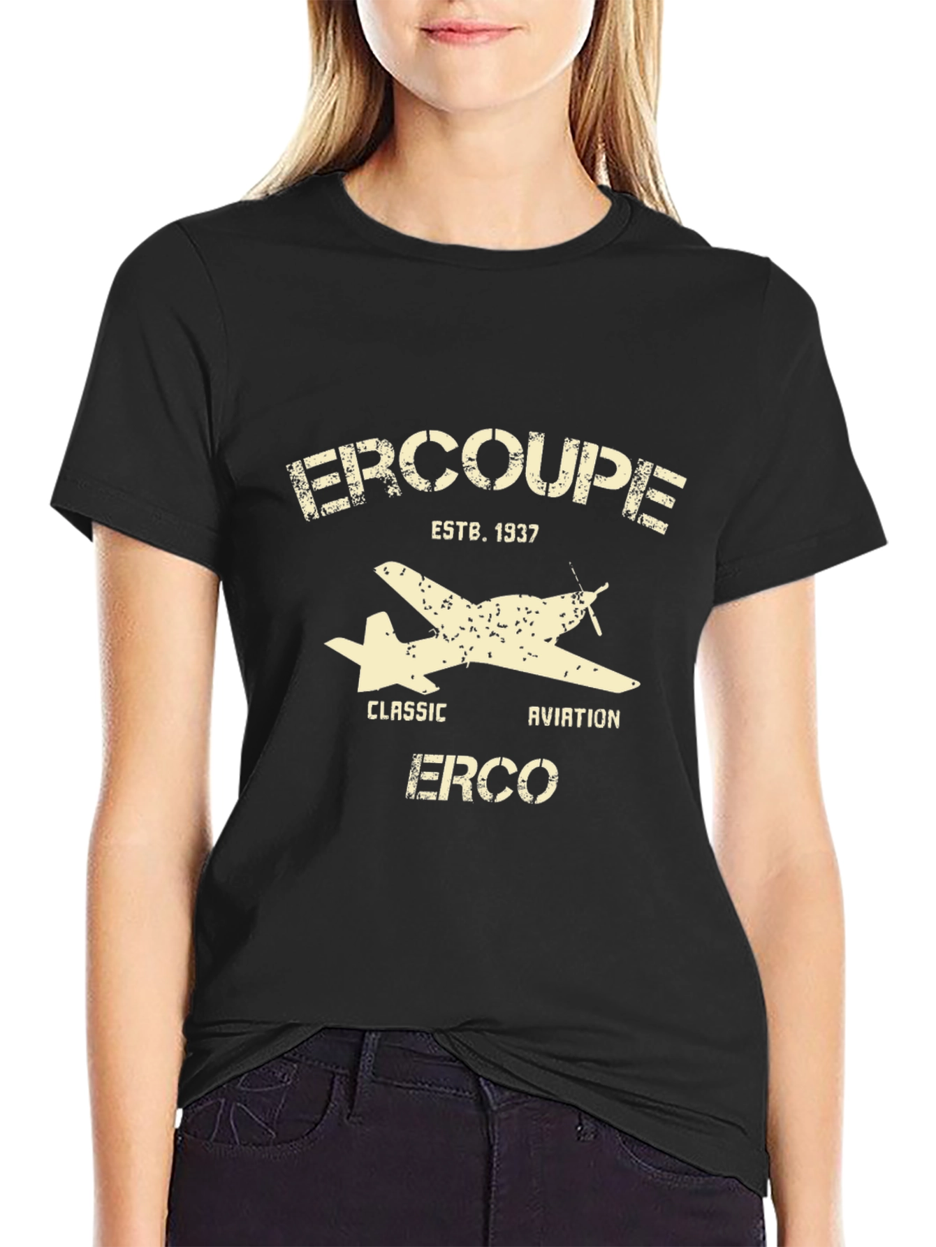 Ercoupe Aviation T-Shirt - Classic Airplane Tee