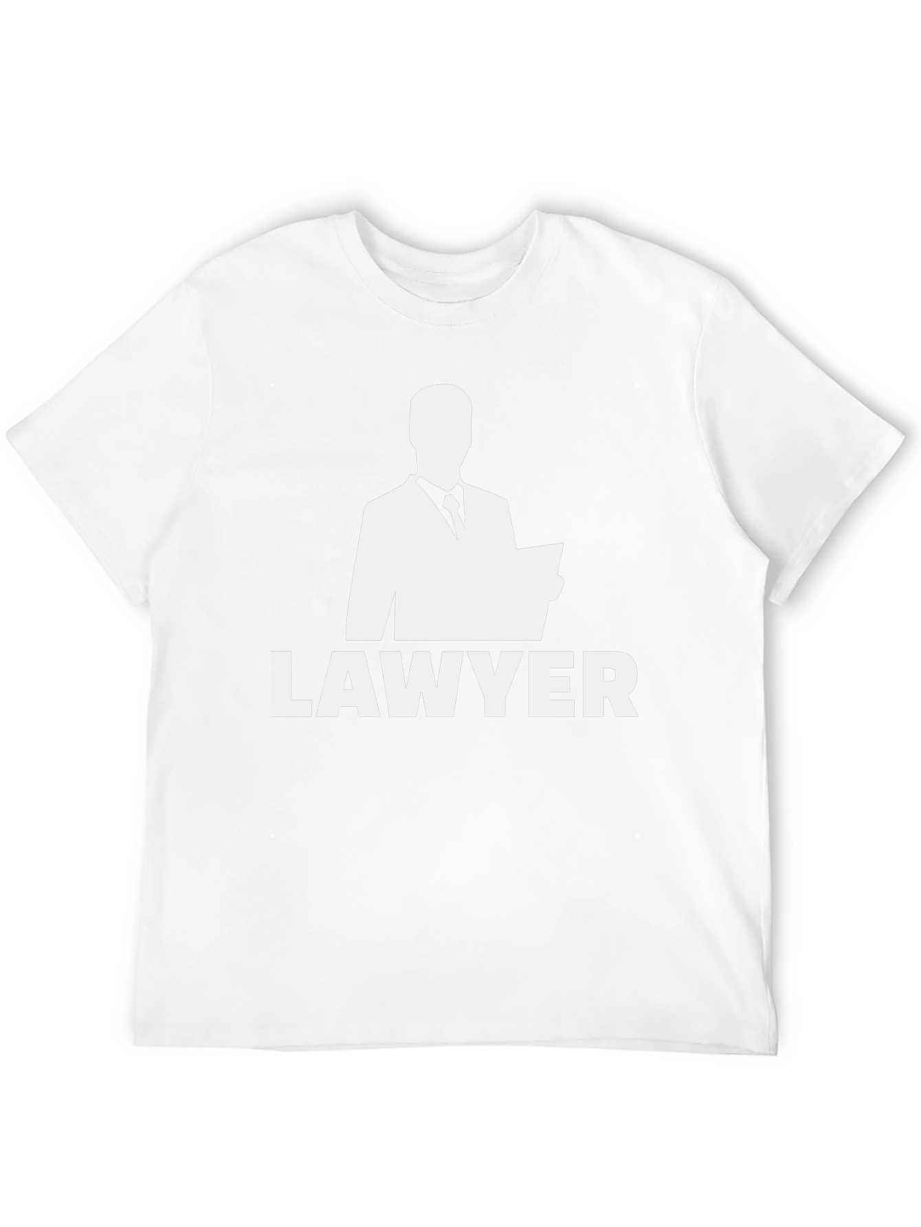 Lawyer Graphic T-Shirt - Black Crew Neck Tee