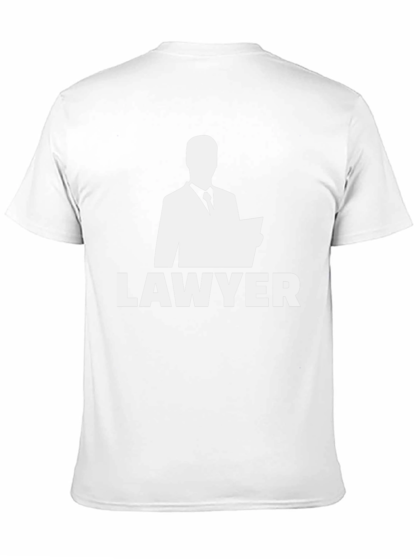 Lawyer Graphic T-Shirt - Black Crew Neck Tee