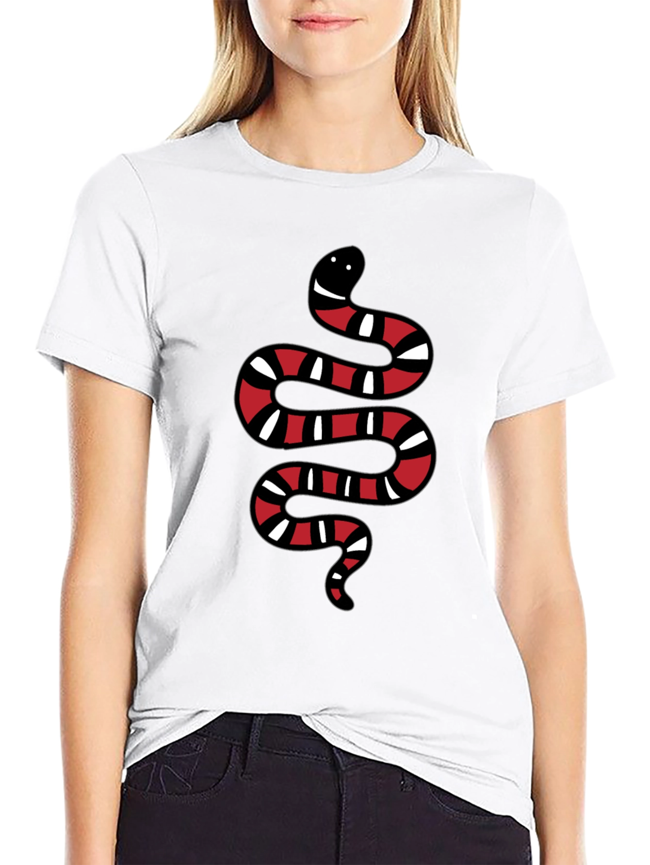 Snake Graphic Black T-Shirt