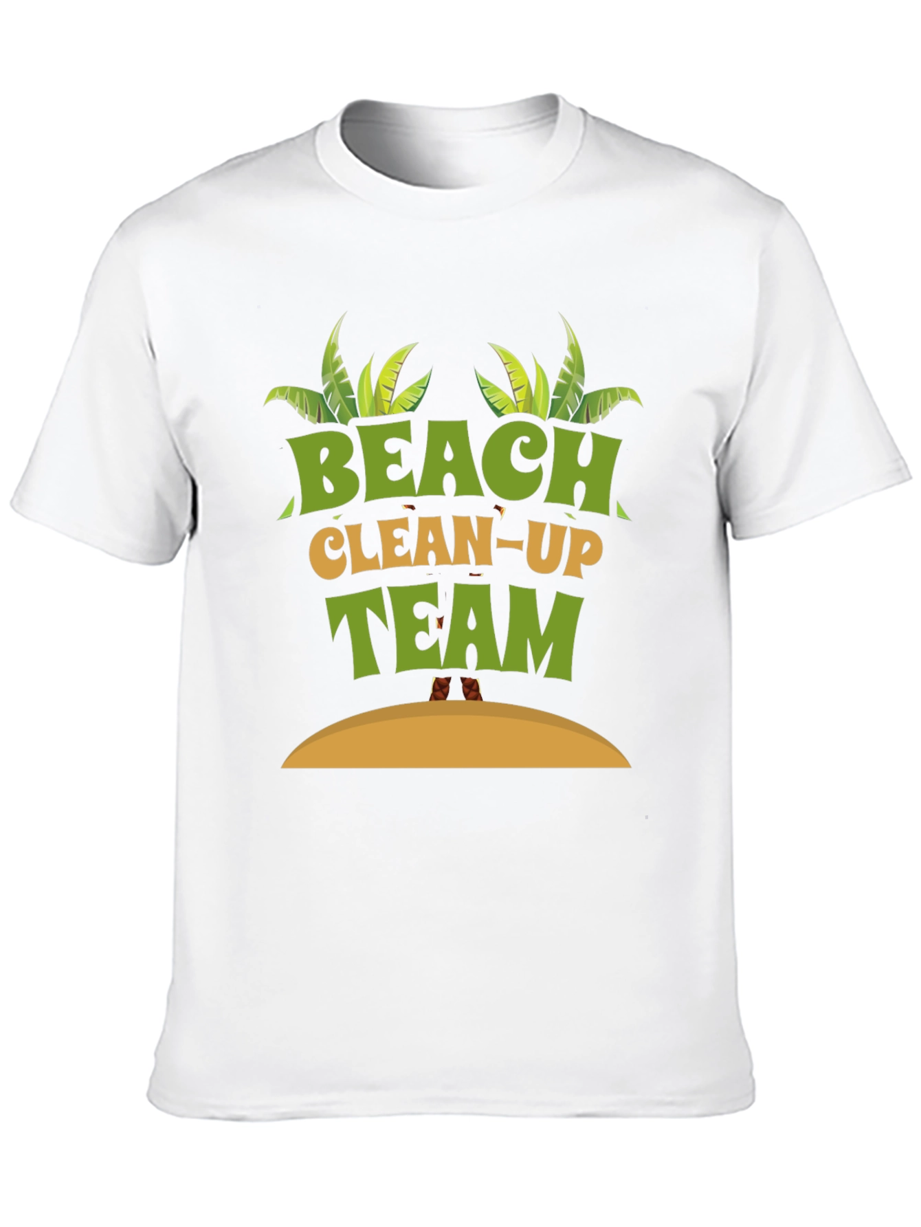 Beach Clean-Up Team Graphic T-Shirt