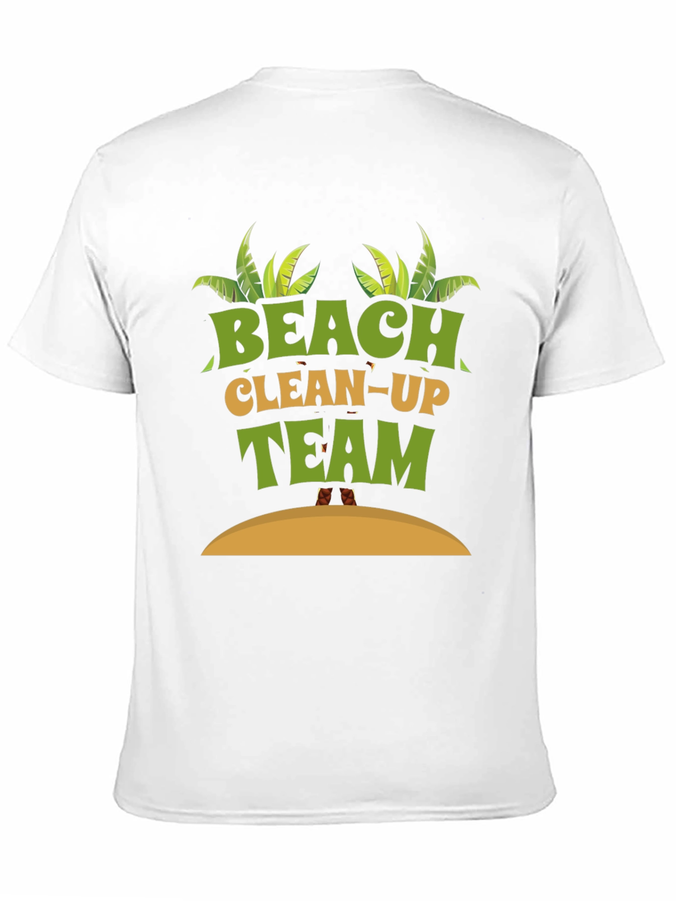 Beach Clean-Up Team Graphic T-Shirt