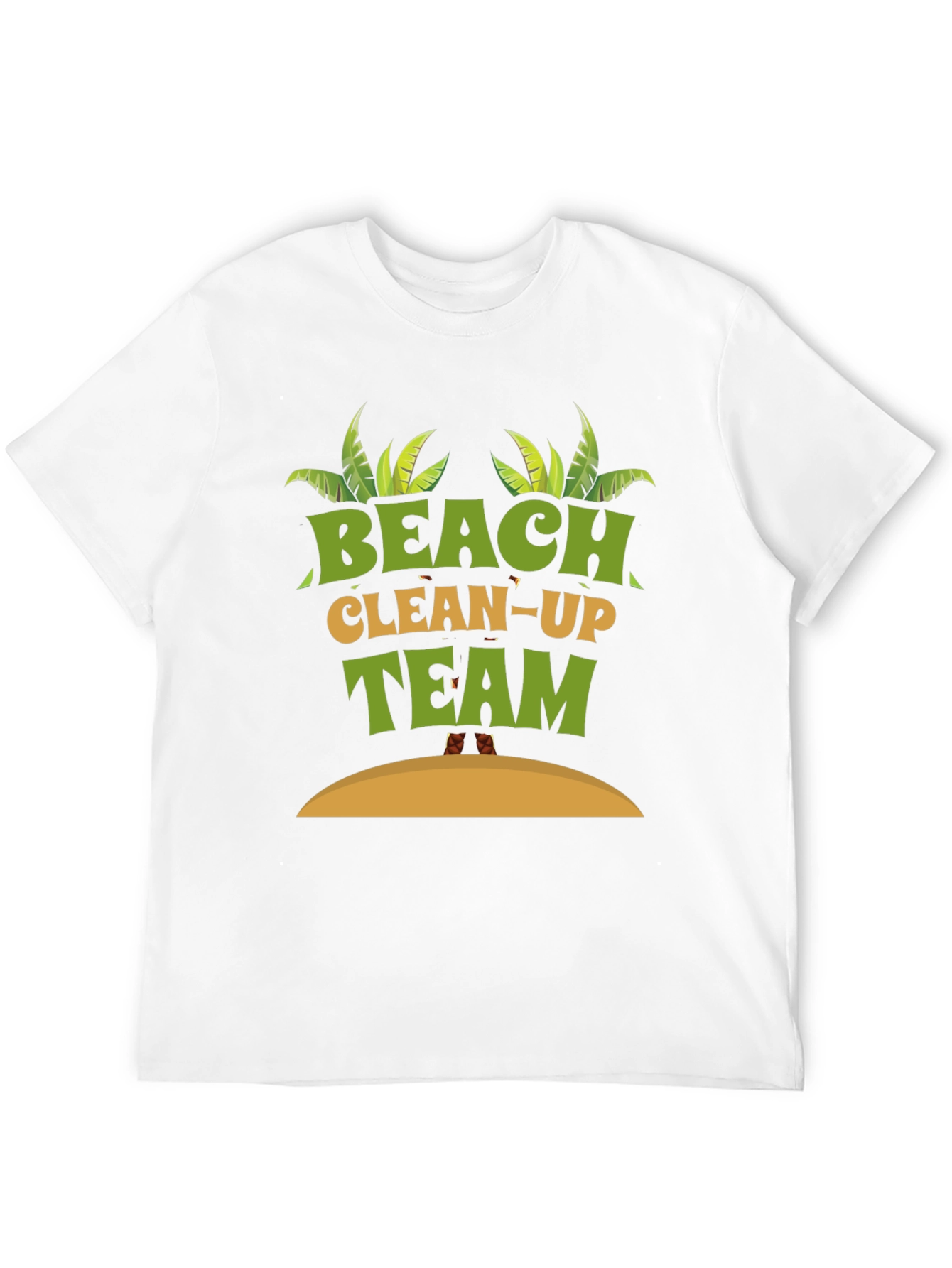Beach Clean-Up Team Graphic T-Shirt