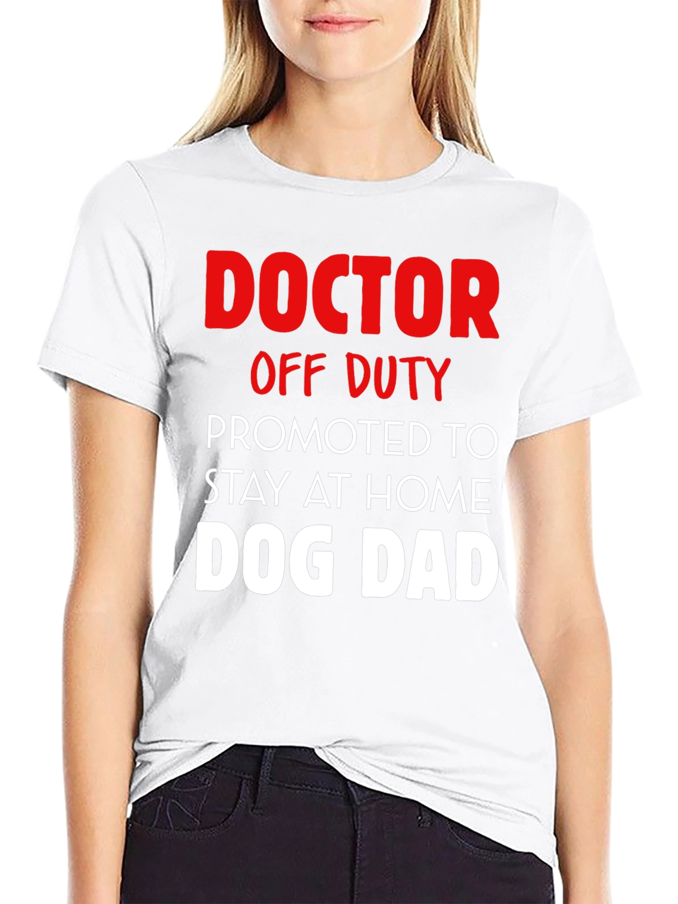 Doctor Off Duty Dog Dad Graphic Tee