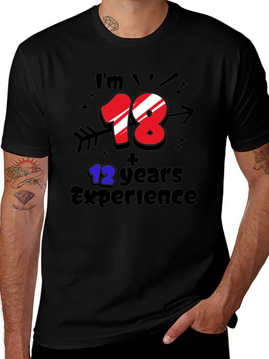 Funny 30th Birthday T-Shirt: 18+12 Years Experience