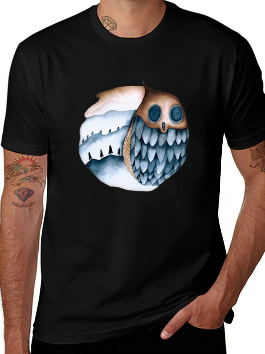 Owl and Mountain T-Shirt