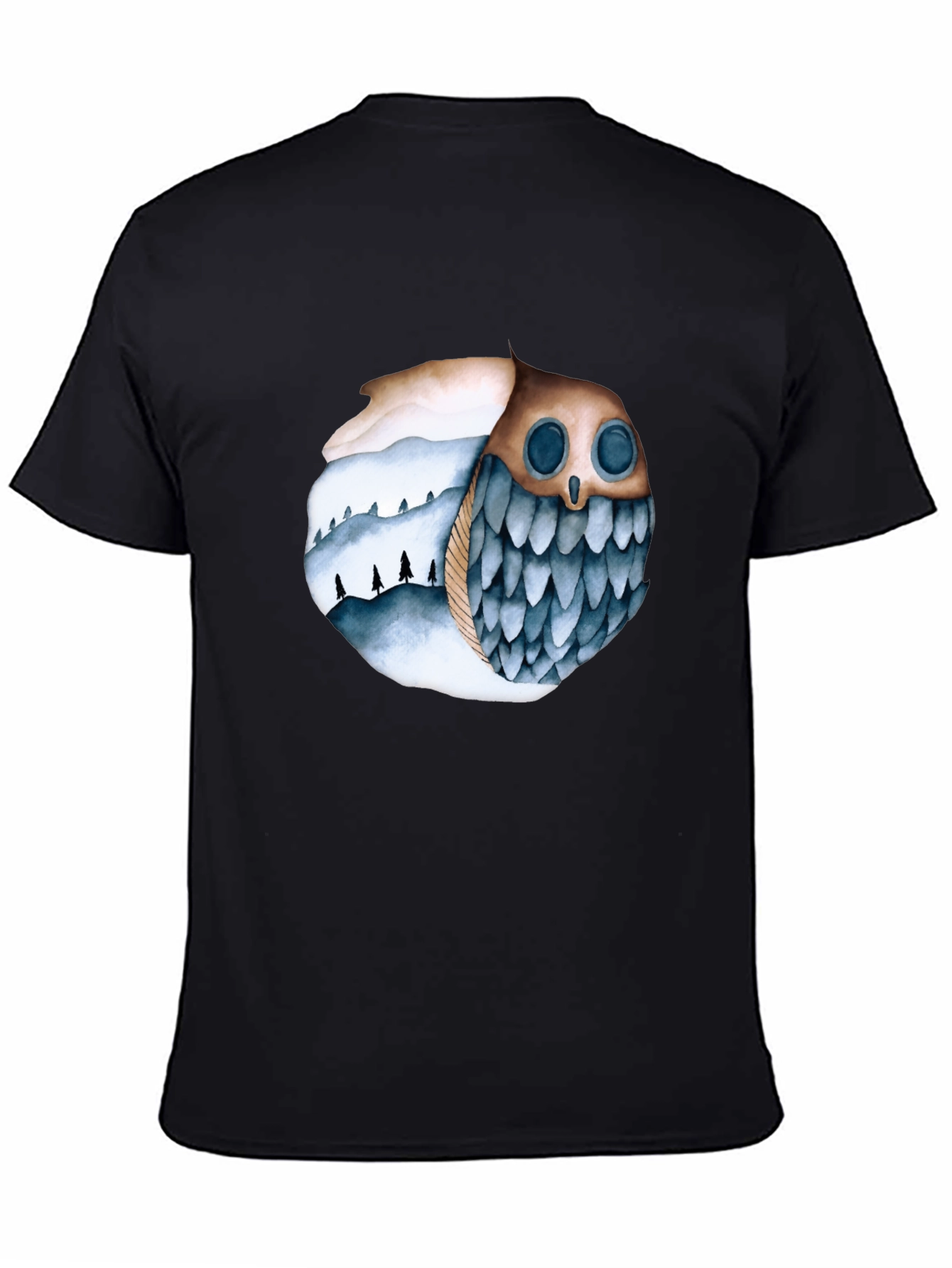 Owl and Mountain T-Shirt