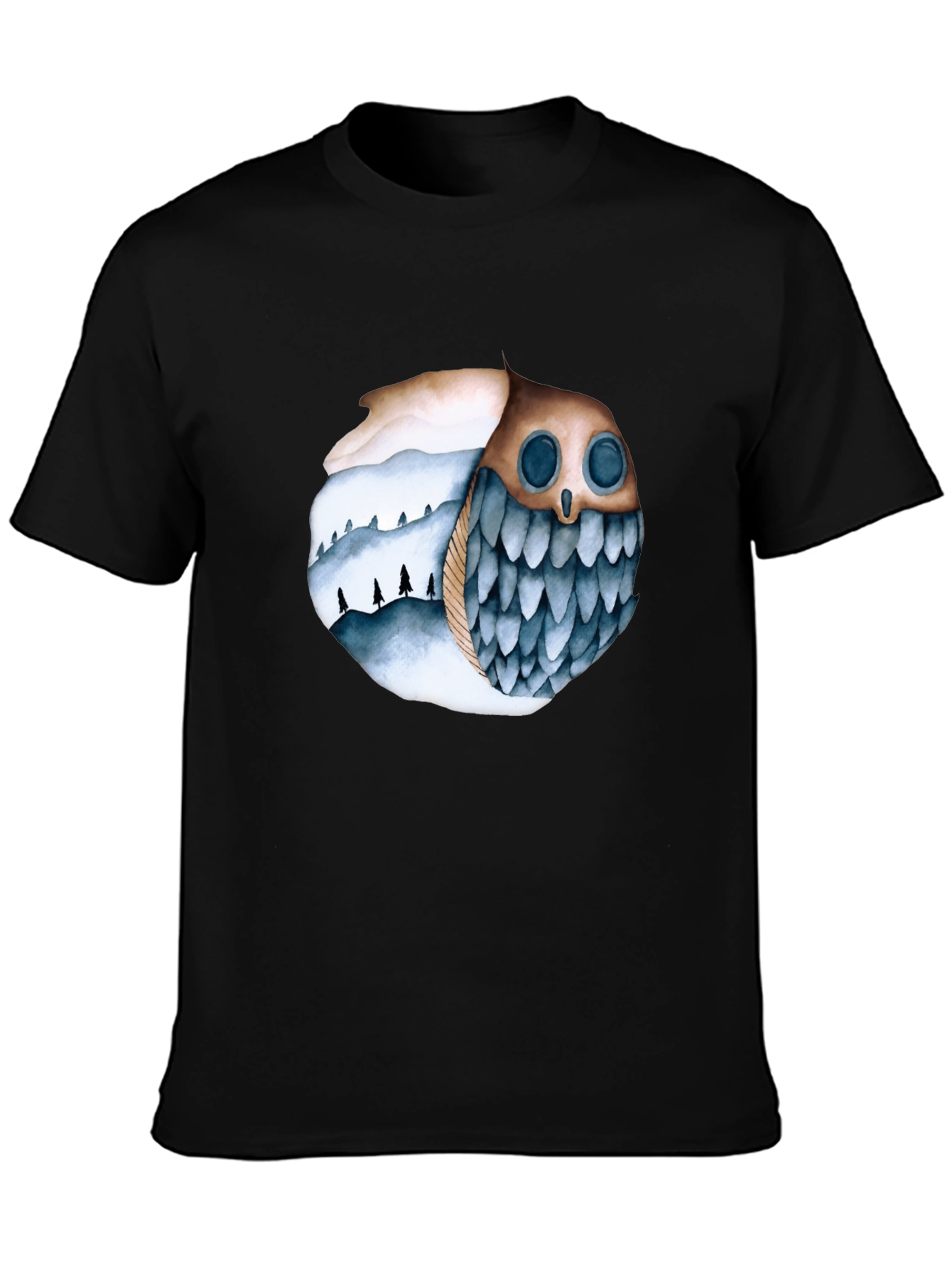 Owl and Mountain T-Shirt