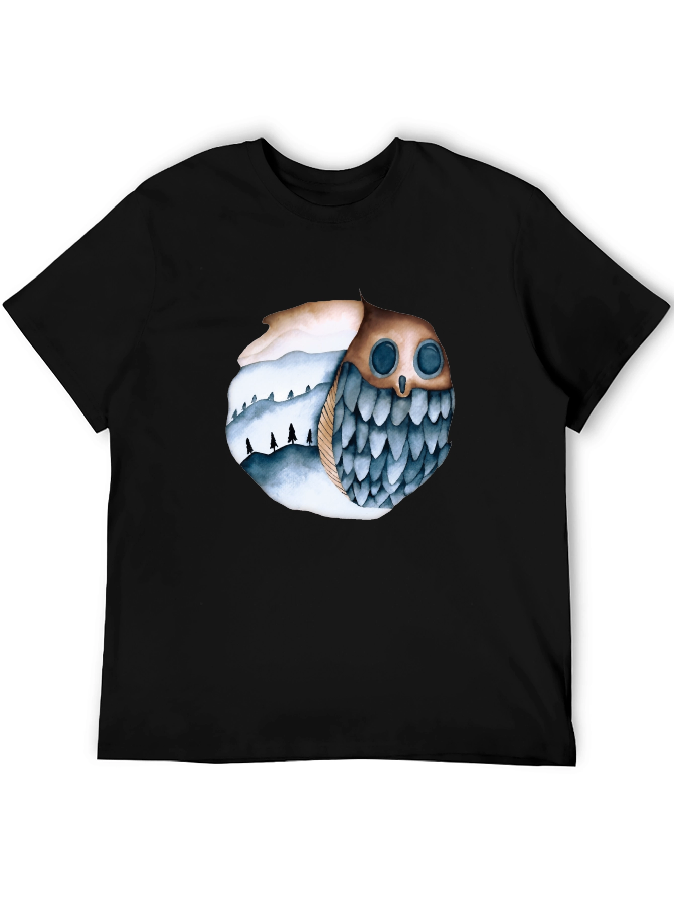 Owl and Mountain T-Shirt