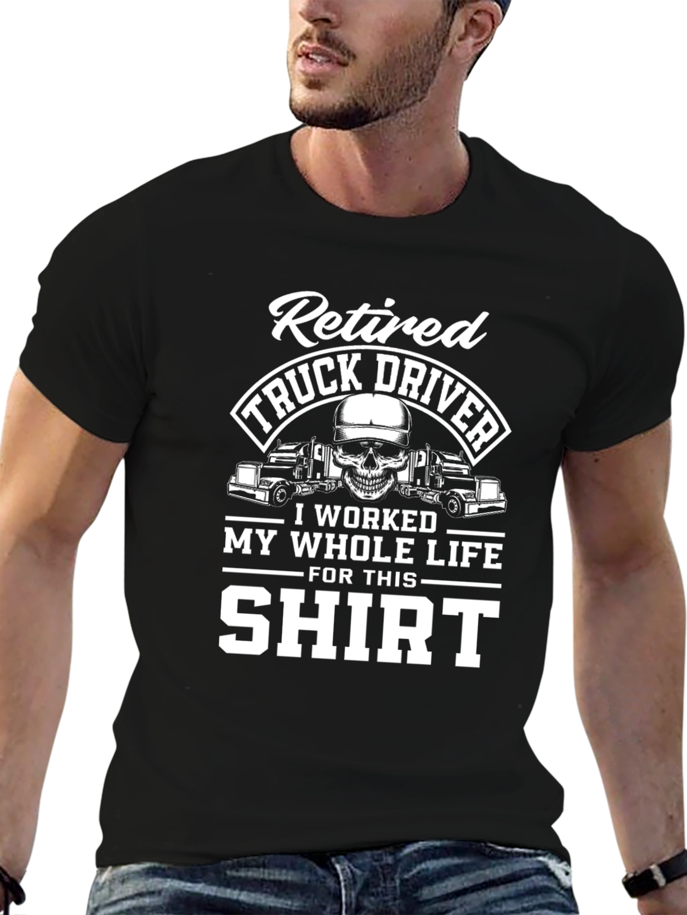 Retired Truck Driver Graphic T-Shirt