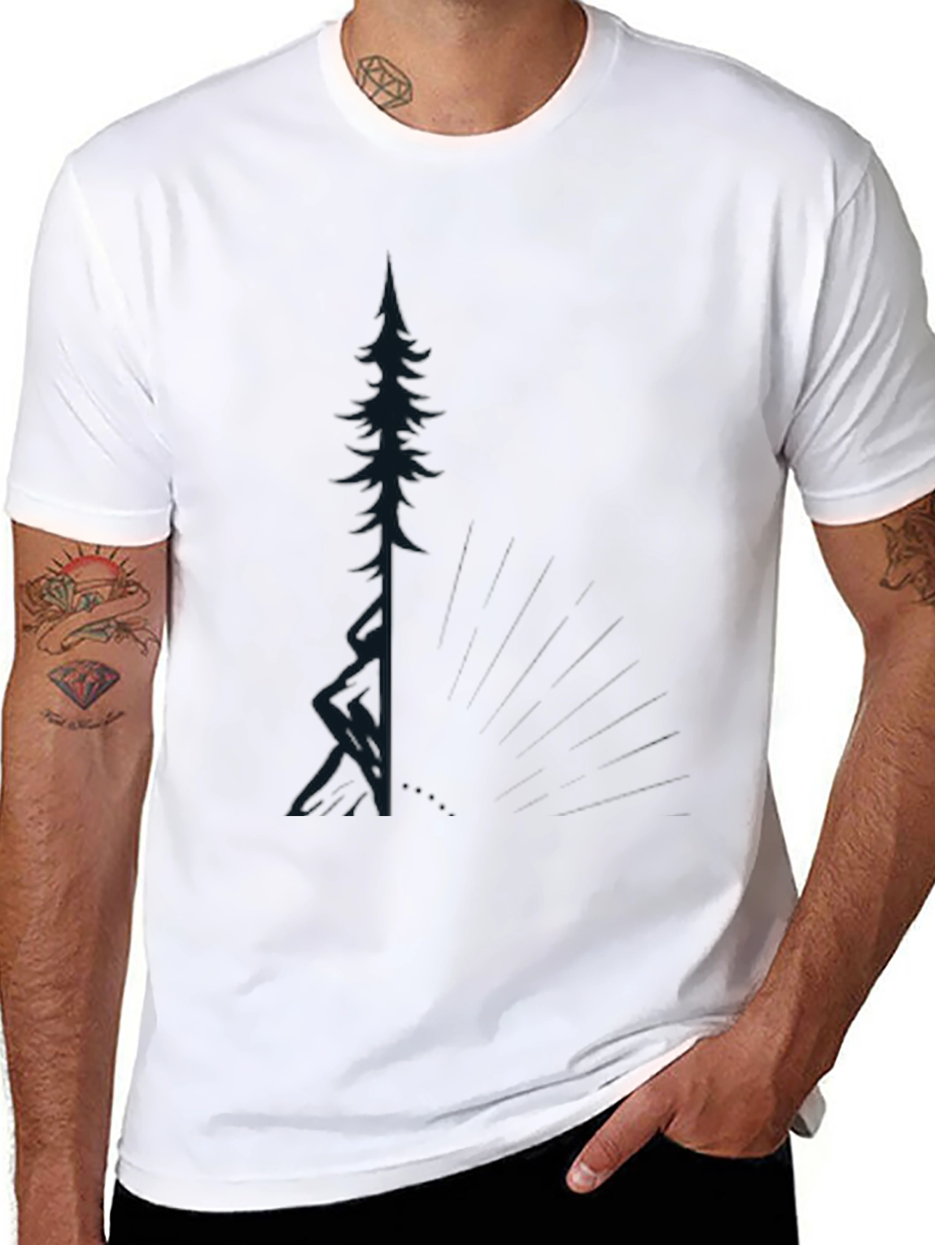 Mountain Pine Graphic Tee - Black