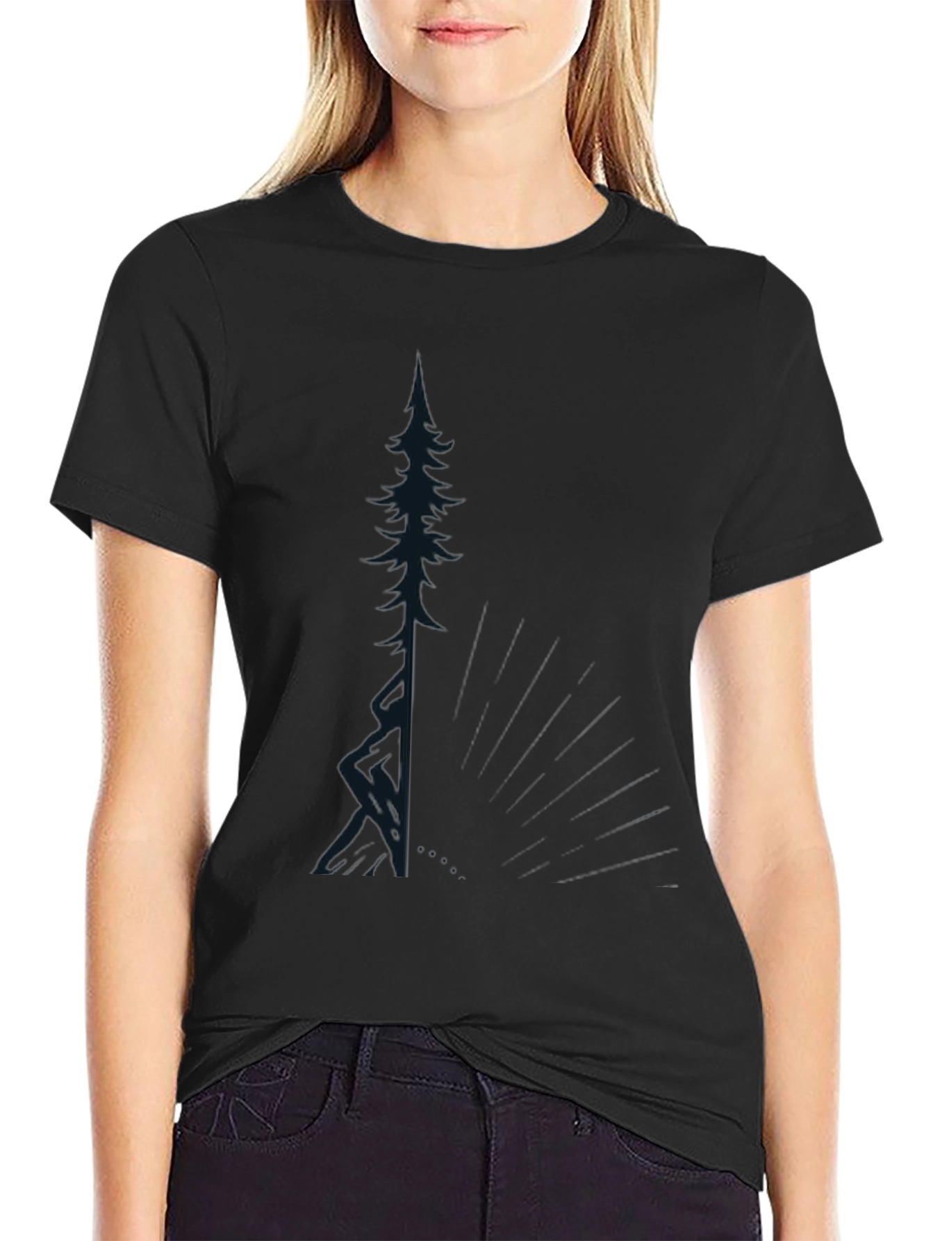 Mountain Pine Graphic Tee - Black