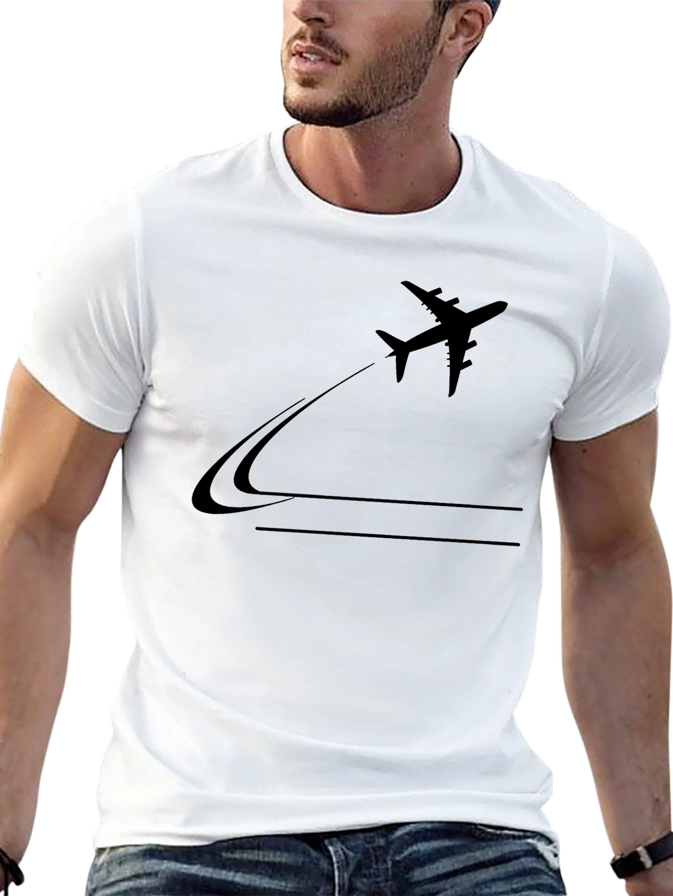 Airplane Graphic Tee - Fly High in Style