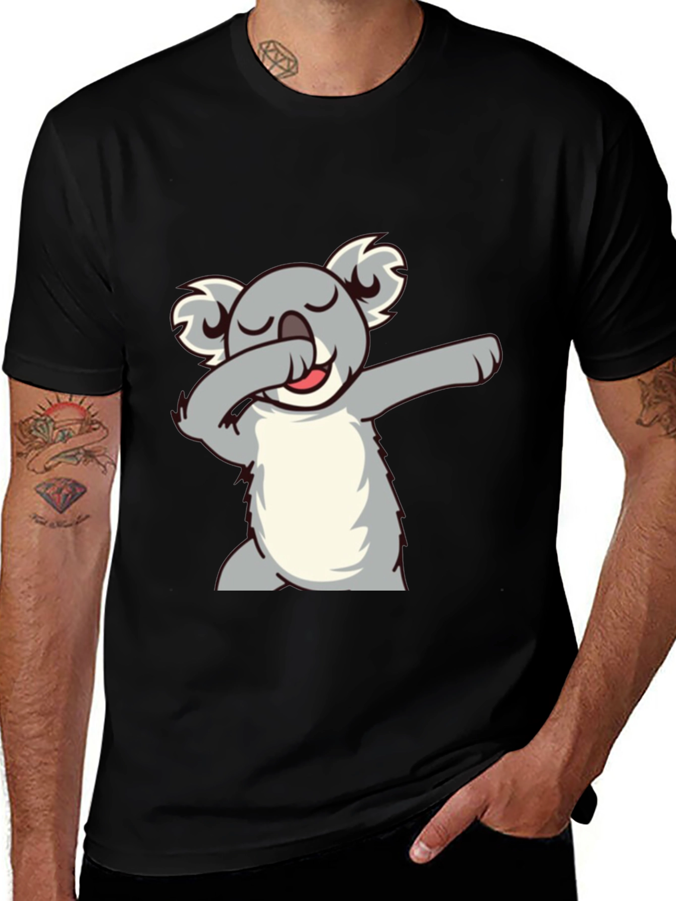 Koala Dabbing Graphic T-Shirt - Soft Cotton Blend