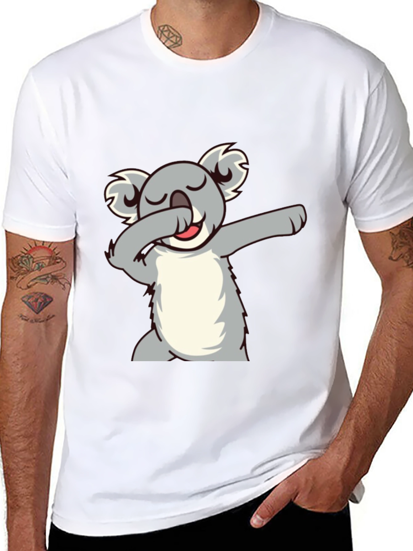 Koala Dabbing Graphic T-Shirt - Soft Cotton Blend