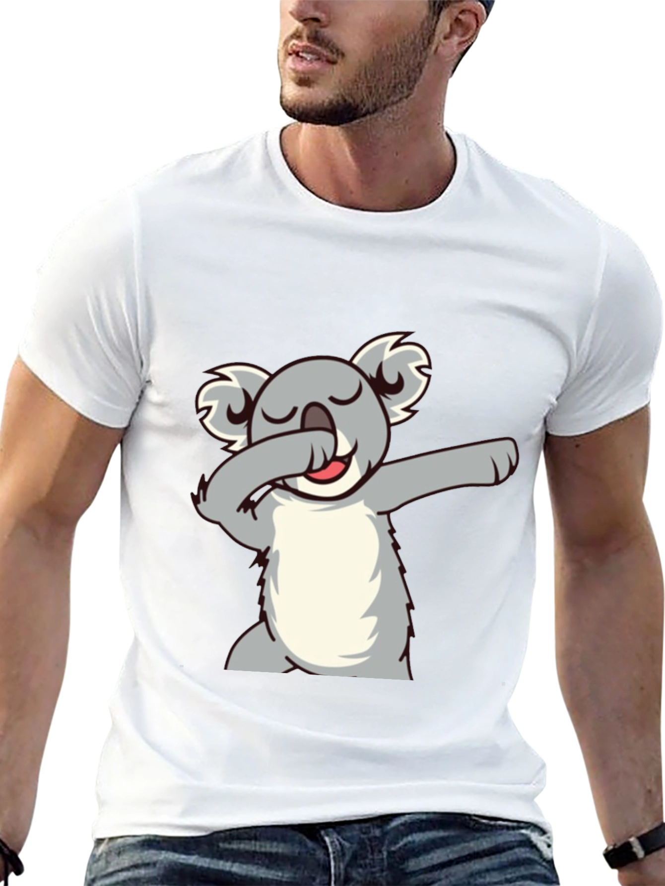 Koala Dabbing Graphic T-Shirt - Soft Cotton Blend