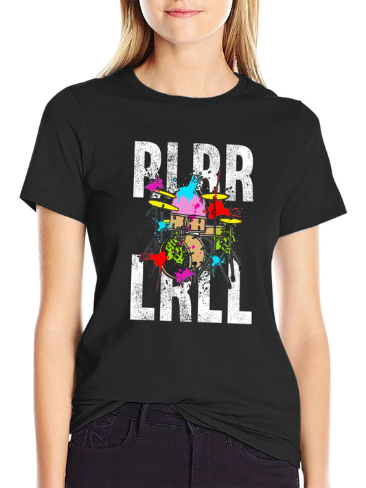 PLRR LRLL Drum T-Shirt - Unique Music Tee