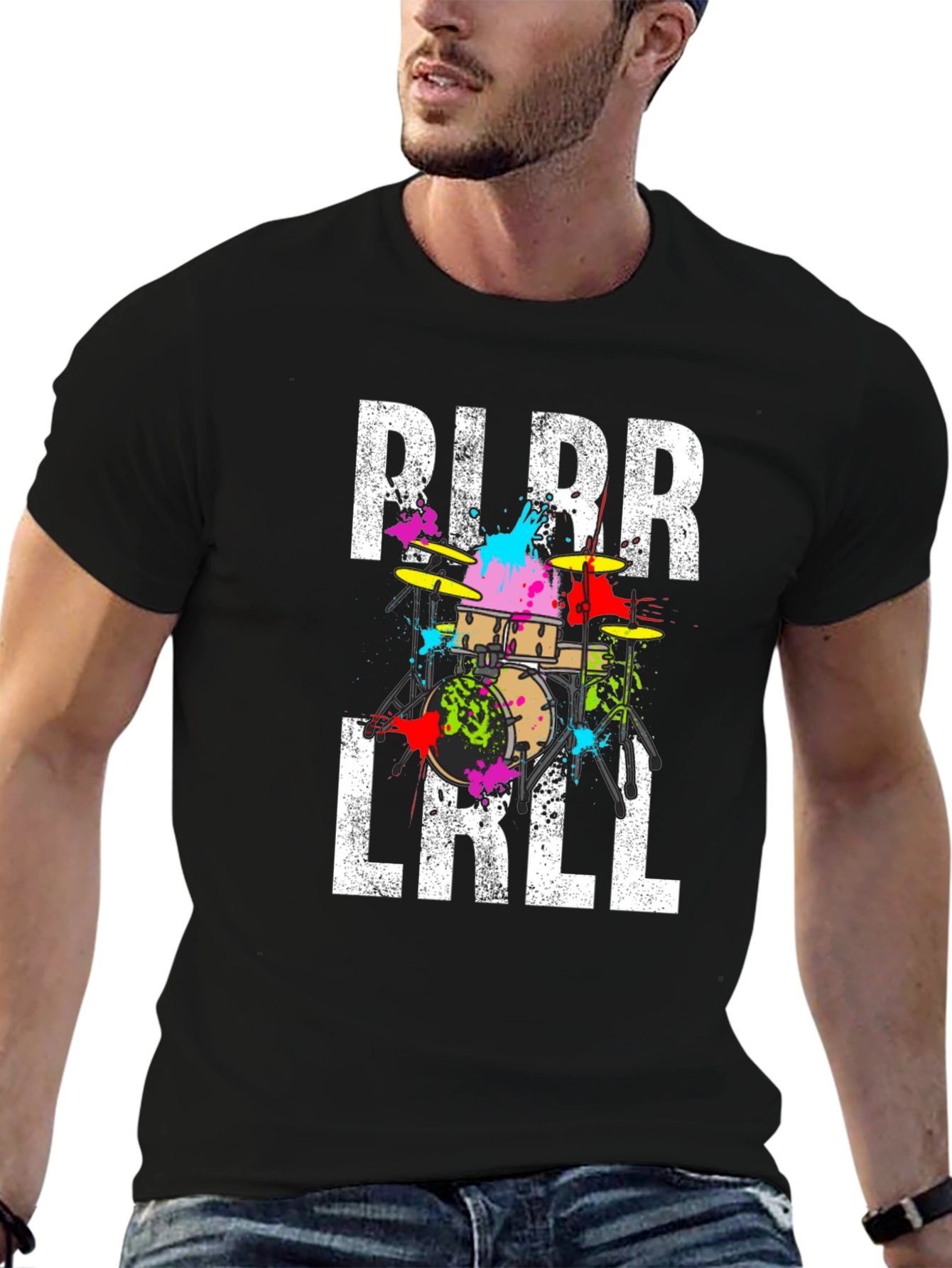 PLRR LRLL Drum T-Shirt - Unique Music Tee