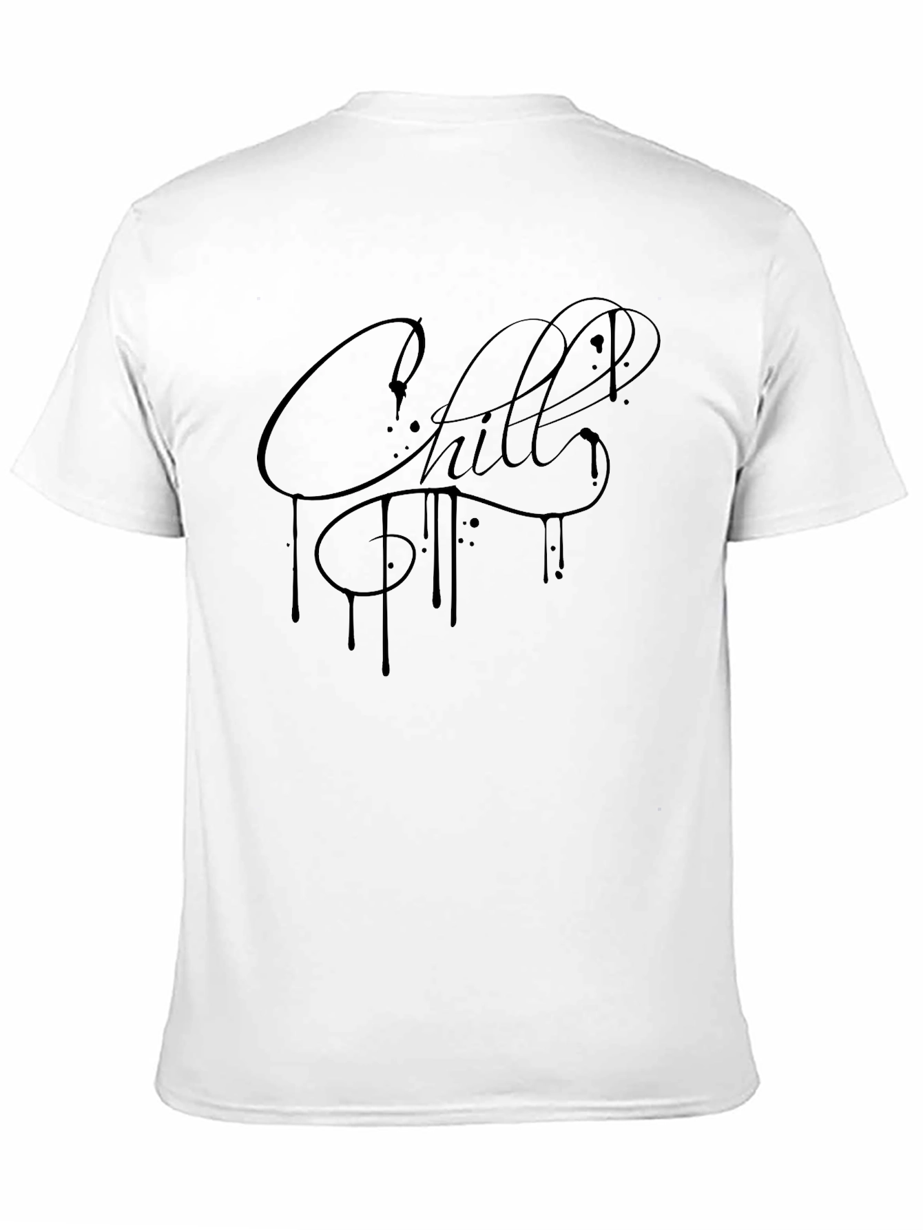 Chill Black Graphic Tee - Casual Streetwear Style