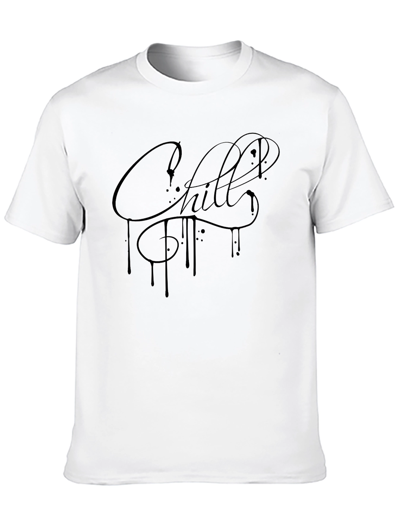Chill Black Graphic Tee - Casual Streetwear Style