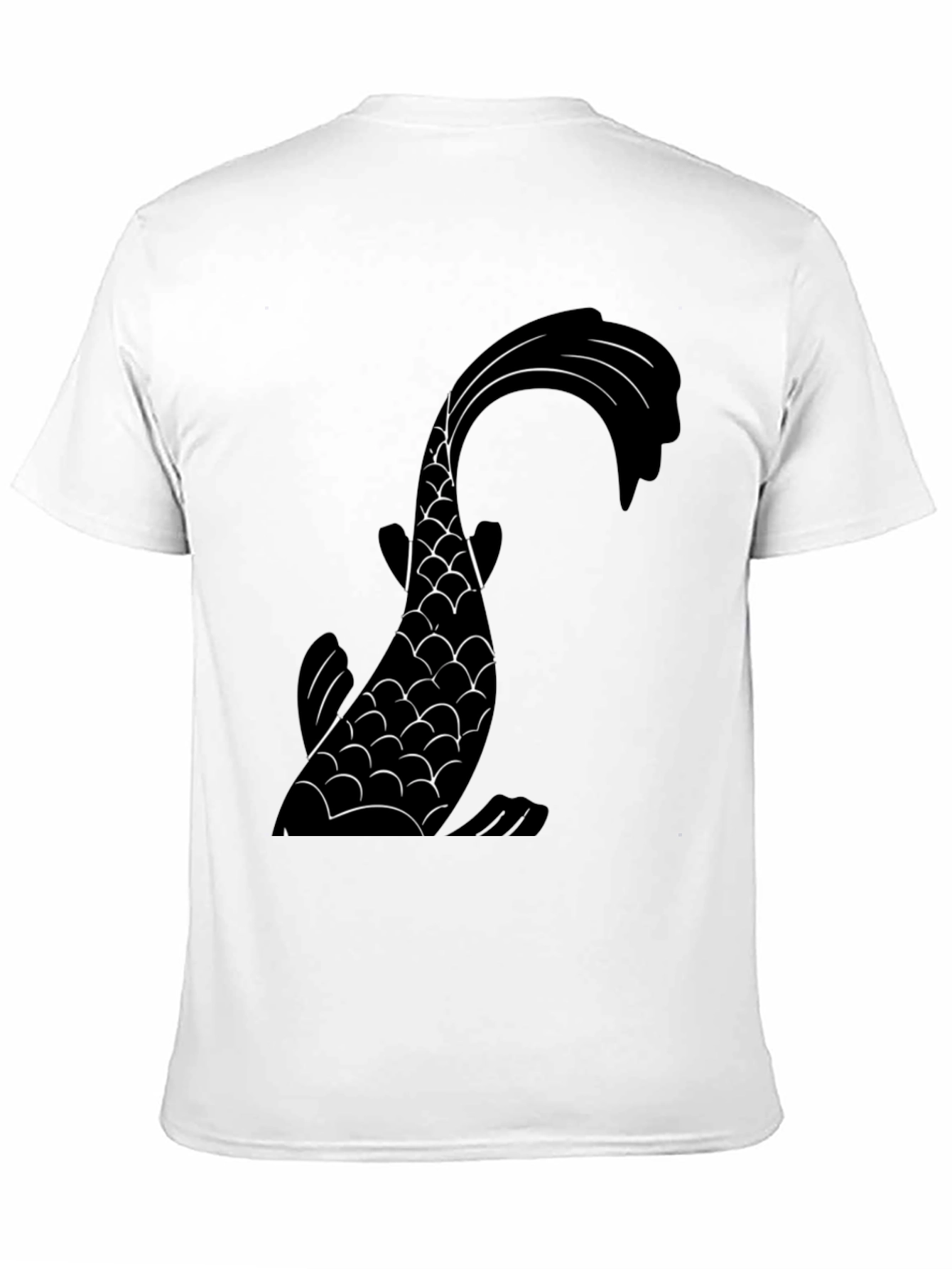 Koi Fish Graphic Tee - Stylish Black T-Shirt